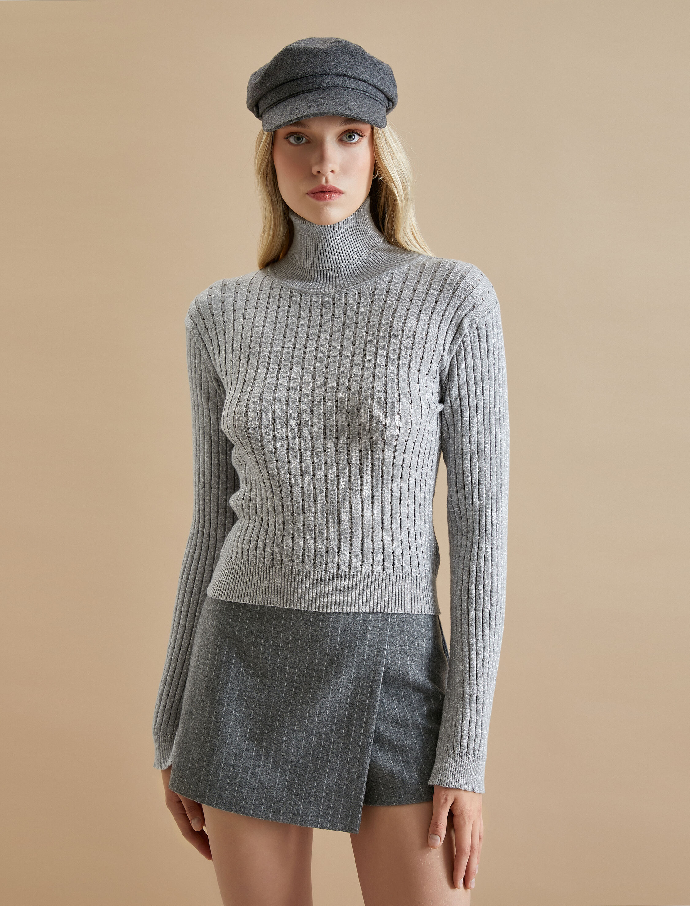   Koton X Şahika Ercümen - Simli Boğazlı Triko Kazak