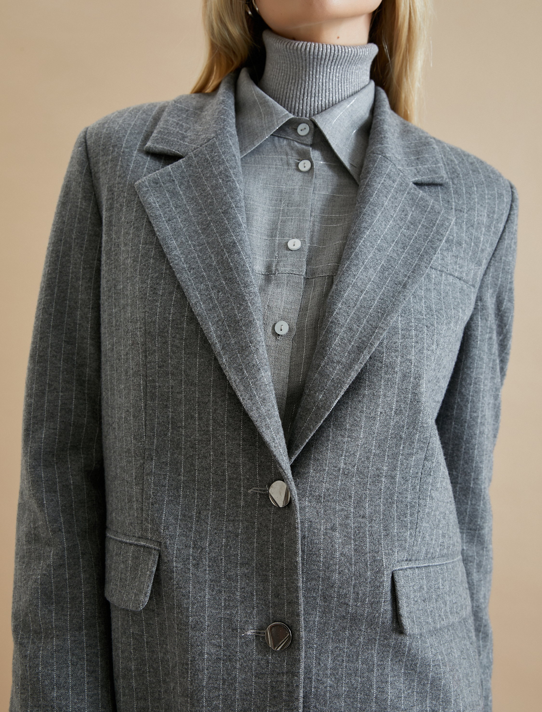   Koton X Şahika Ercümen - Metal Düğmeli Blazer Ceket