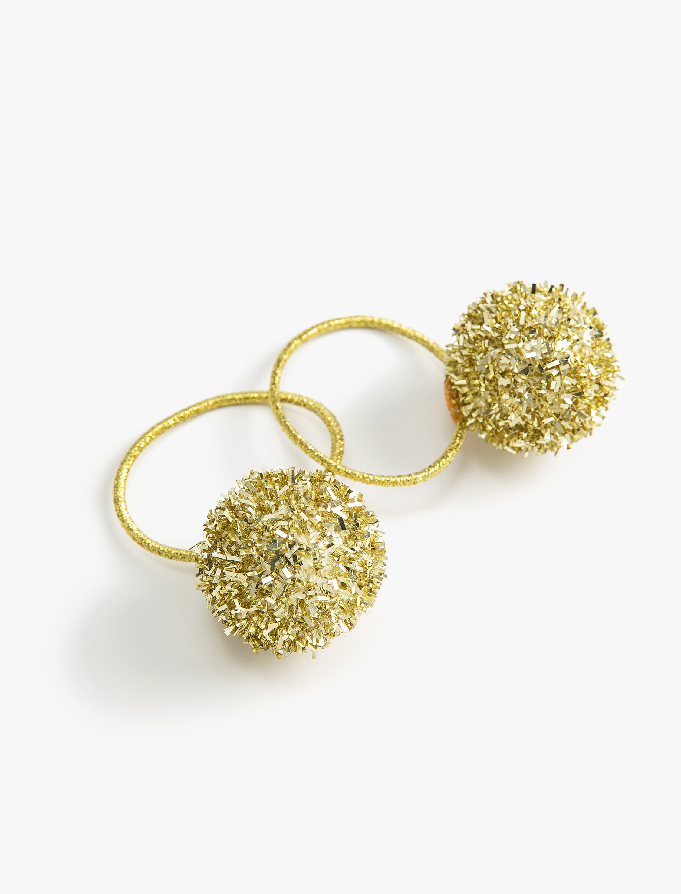  Kız Çocuk Yılbaşı Tokası Parlak Ponpon Detaylı