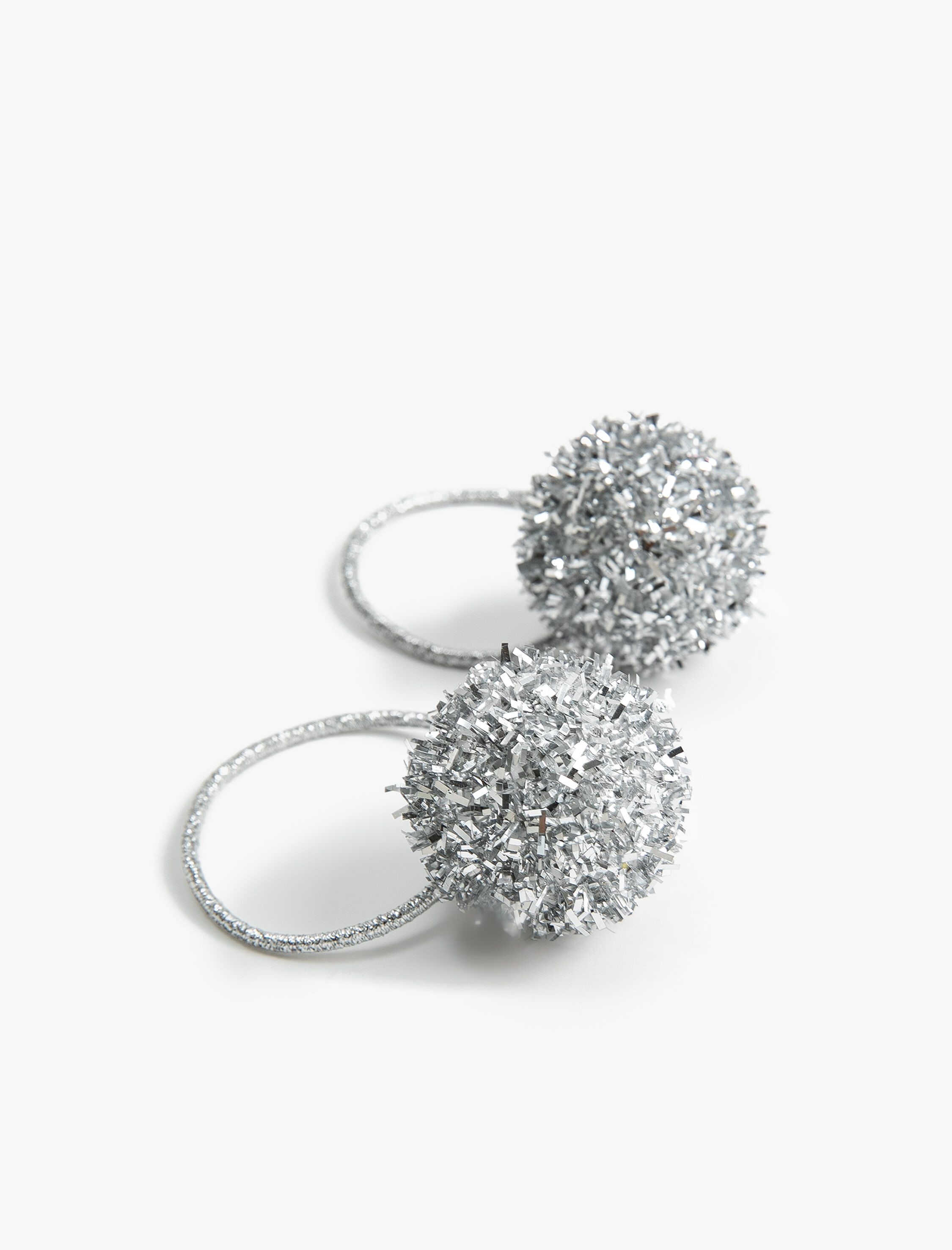  Kız Çocuk Yılbaşı Tokası Parlak Ponpon Detaylı