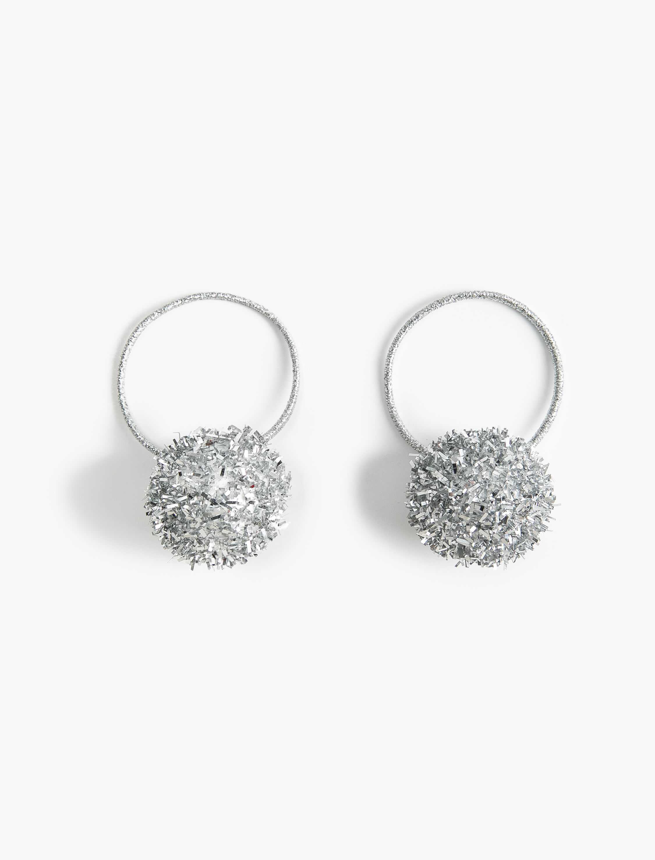  Kız Çocuk Yılbaşı Tokası Parlak Ponpon Detaylı