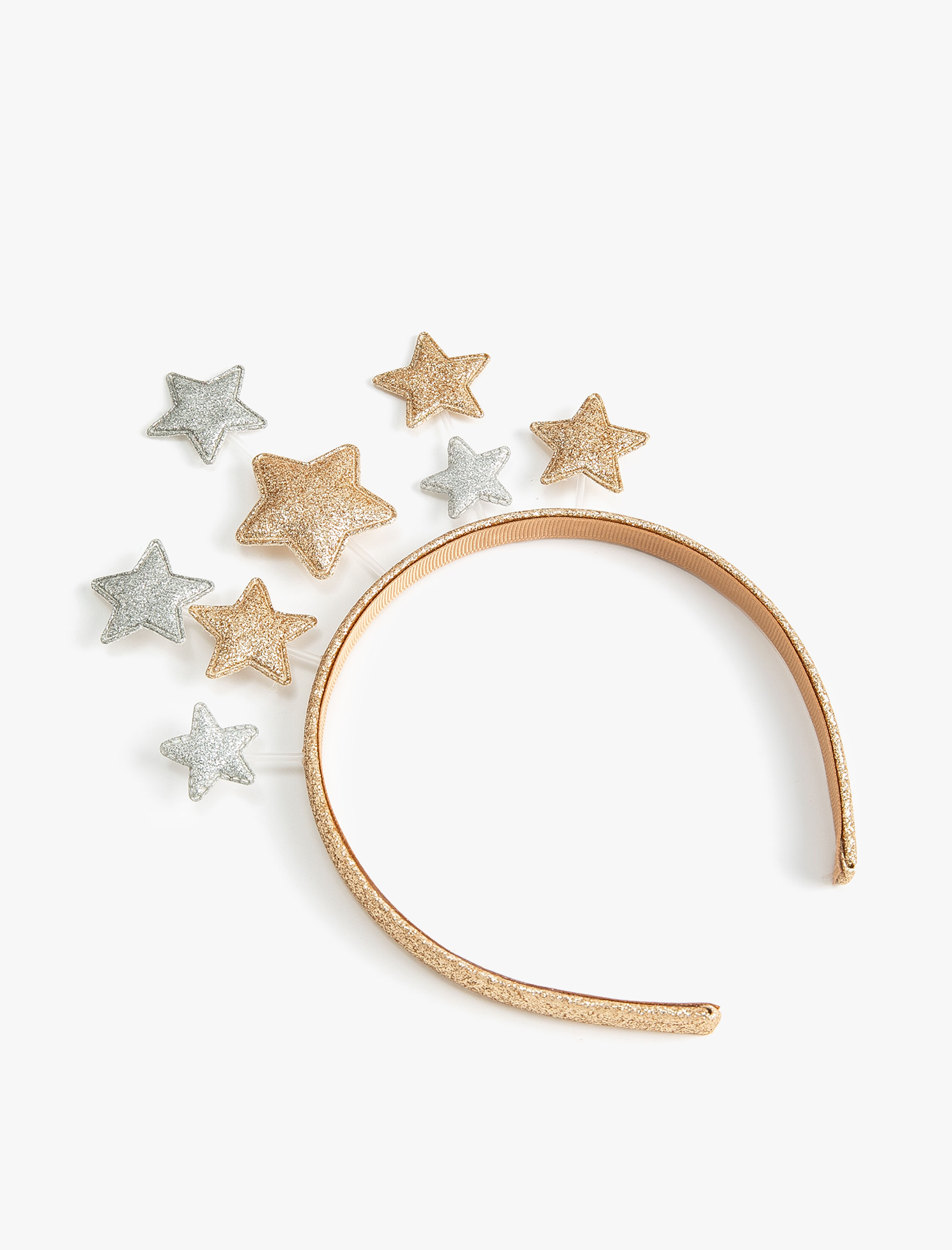  Kız Çocuk Simli Yıldız Detaylı Taç