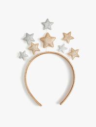 Simli Yıldız Detaylı Taç