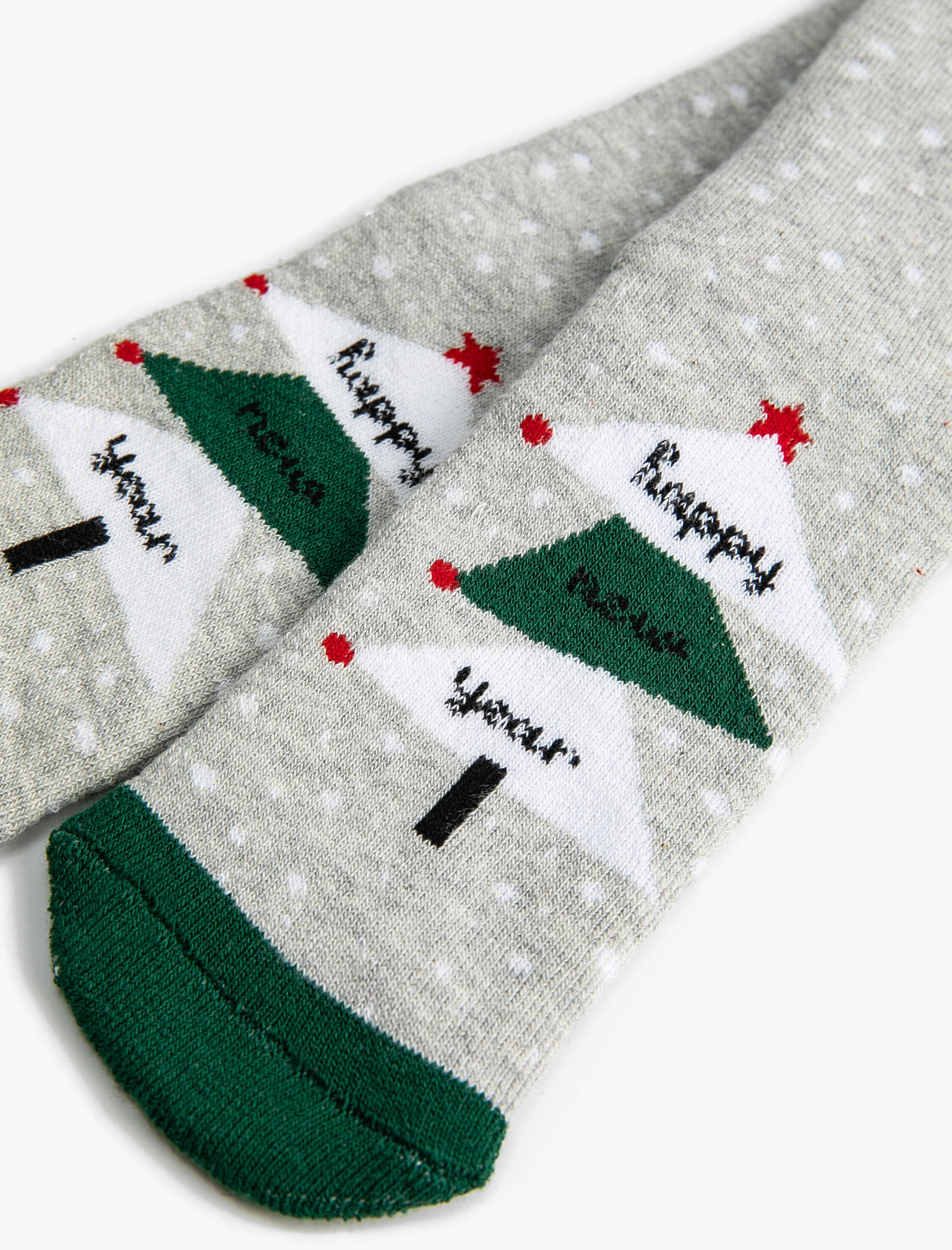  Kız Çocuk Yılbaşı Temalı Yılbaşı Ağacı Detaylı Çorap