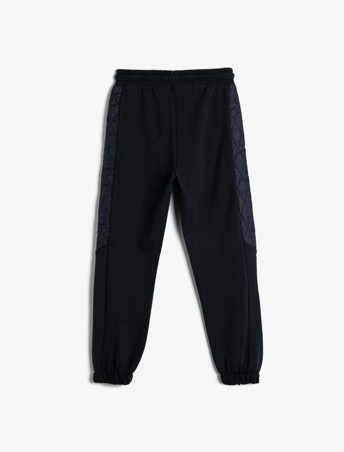 Erkek Çocuk Jogger Eşofman Altı Cepli Kapitone Detaylı Pamuklu