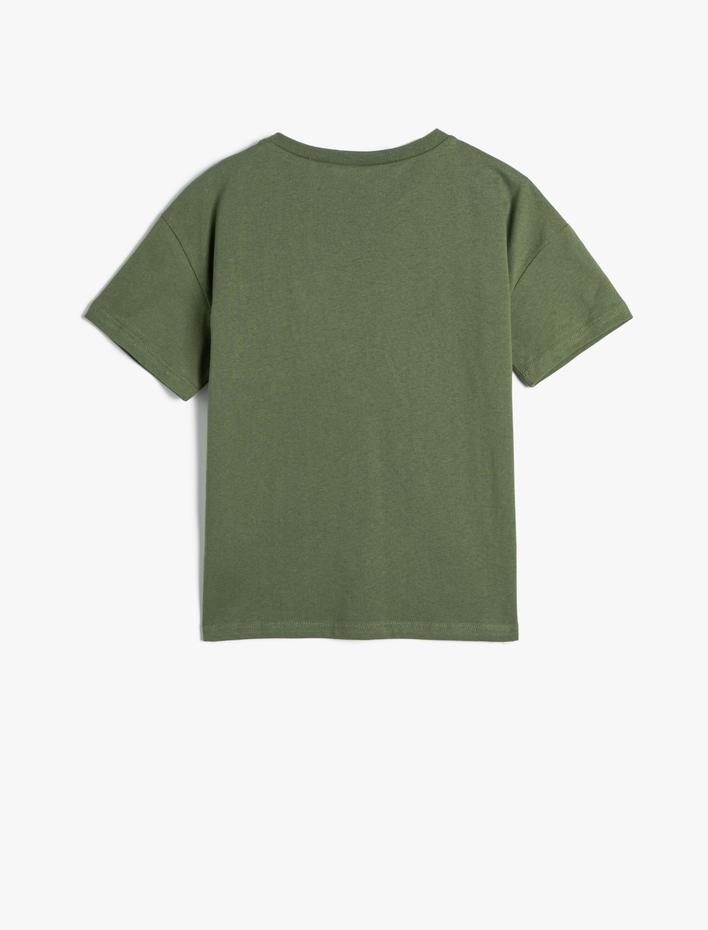 Erkek Çocuk Basic Tişört Kısa Kollu Bisiklet Yaka Pamuklu