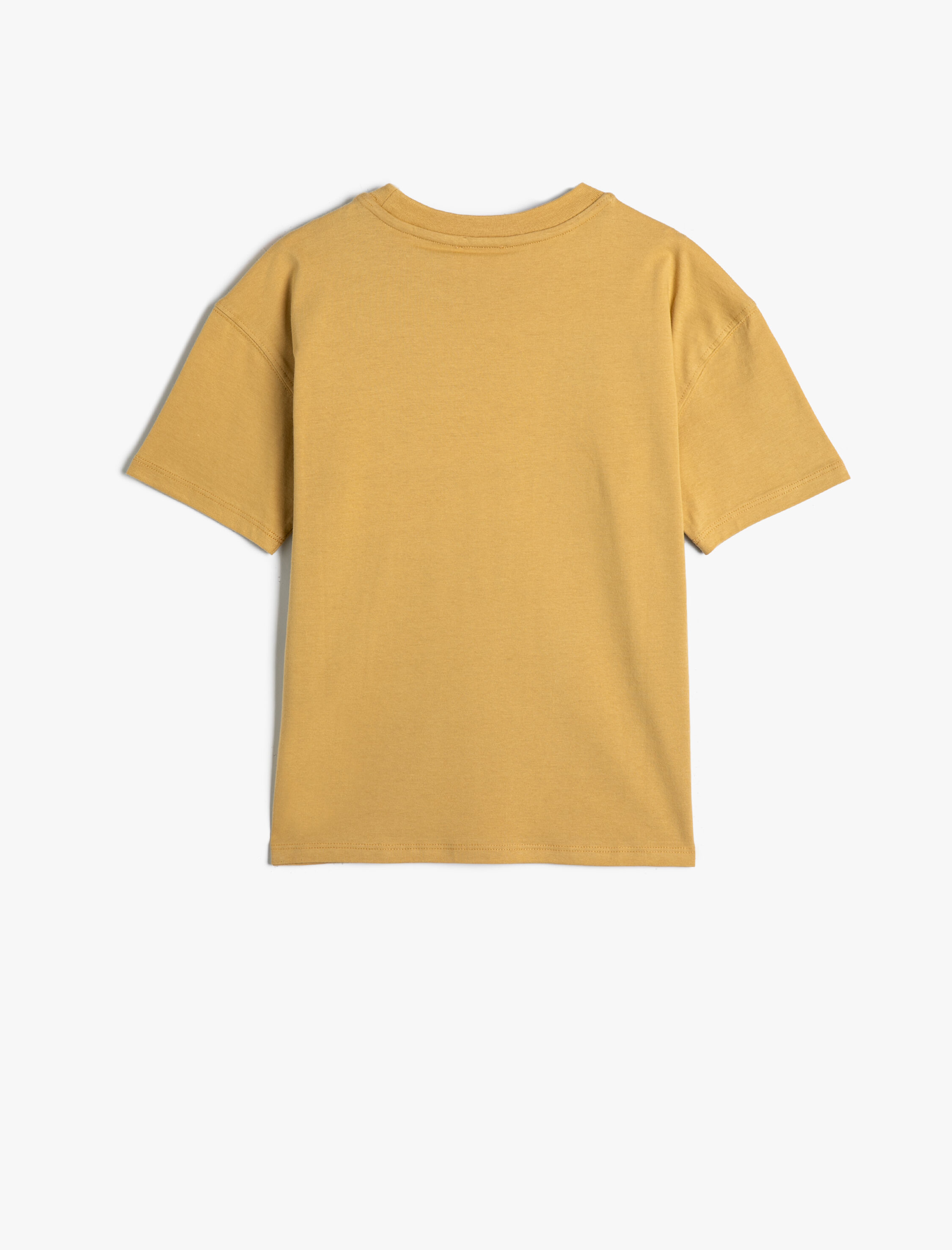  Erkek Çocuk Basic Tişört Kısa Kollu Bisiklet Yaka Pamuklu