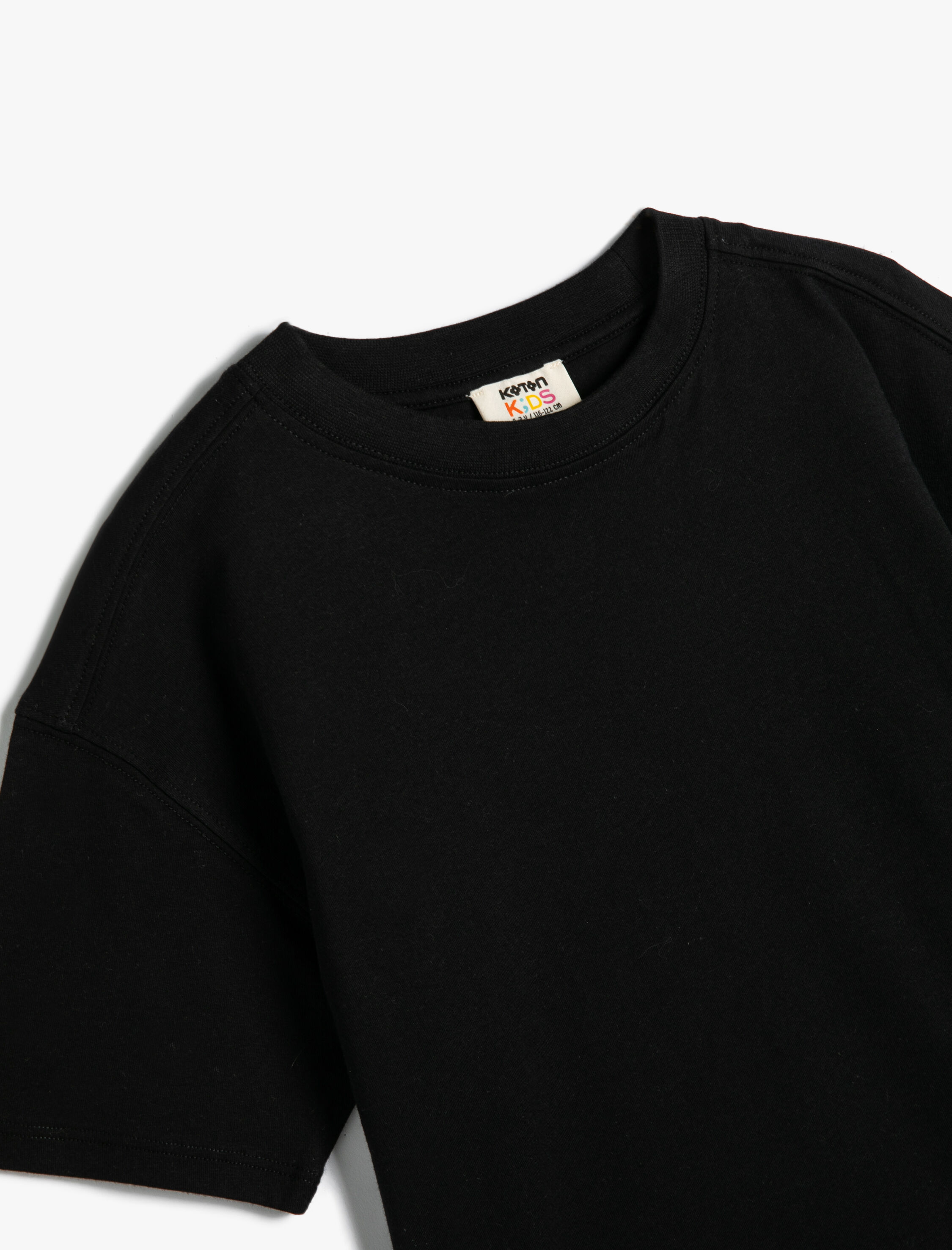  Erkek Çocuk Basic Tişört Kısa Kollu Bisiklet Yaka Pamuklu