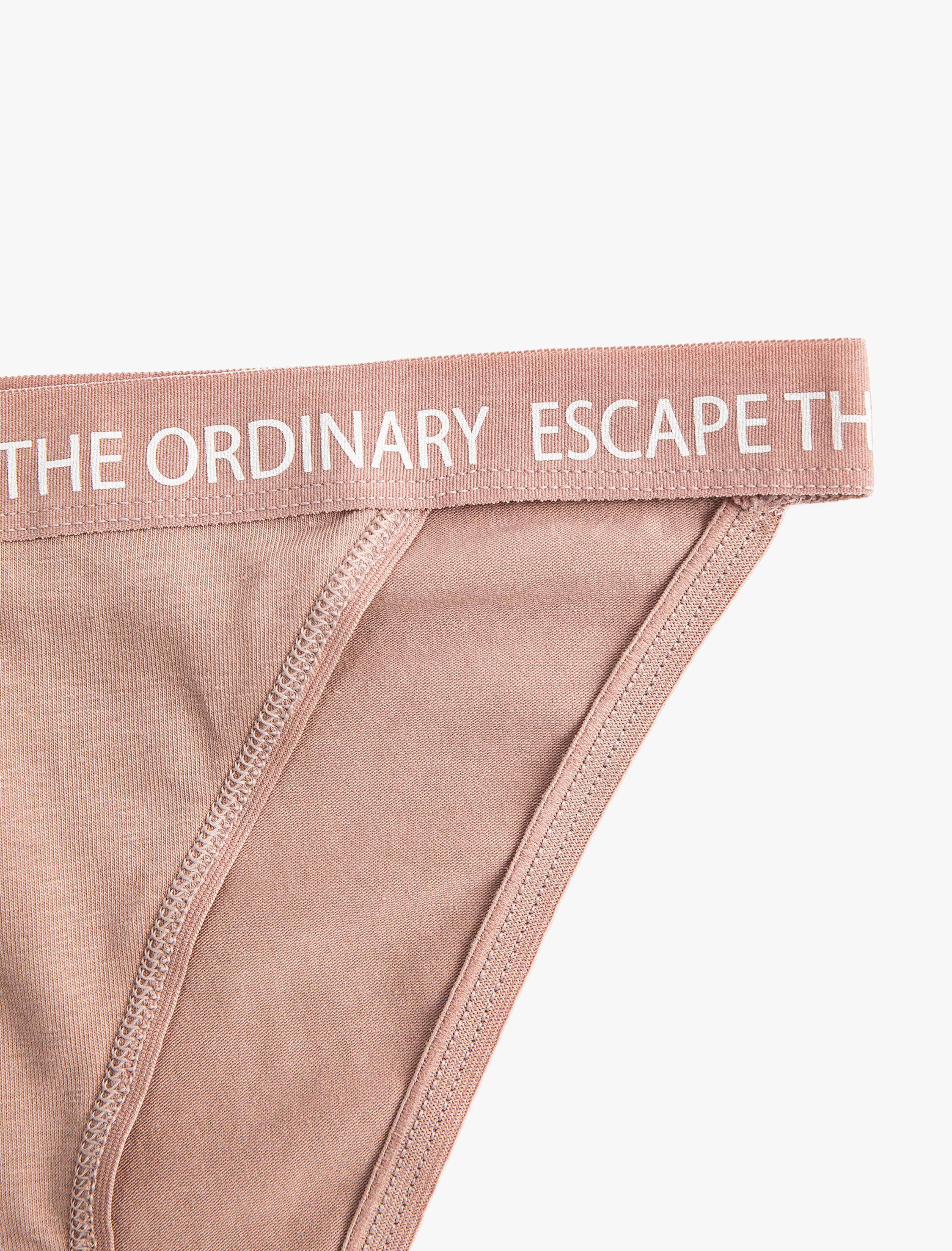   Basic Brazilian Külot Slogan Baskılı Pamuklu