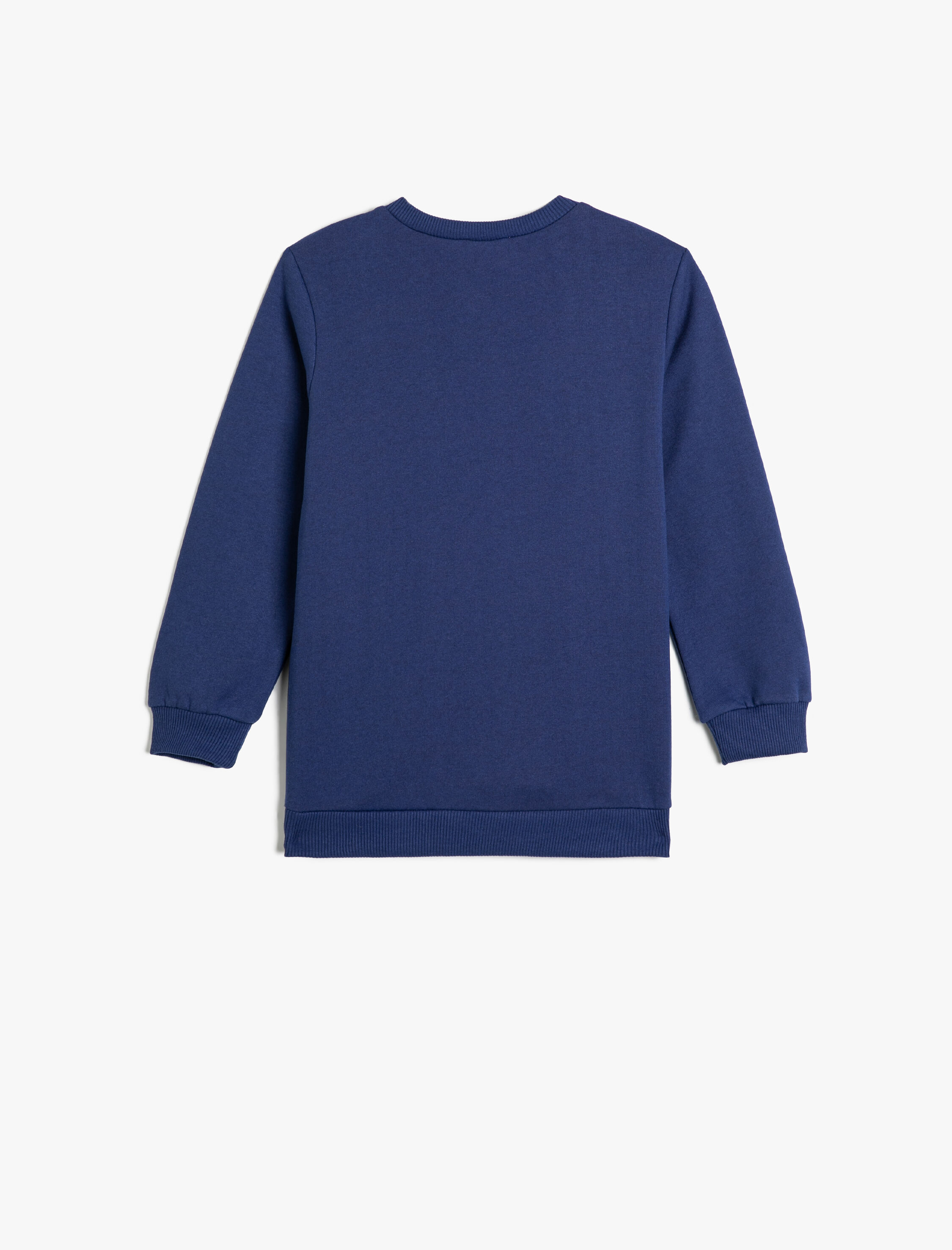  Erkek Çocuk Sweatshirt Uzun Kollu Bisiklet Yaka Futbol Baskılı