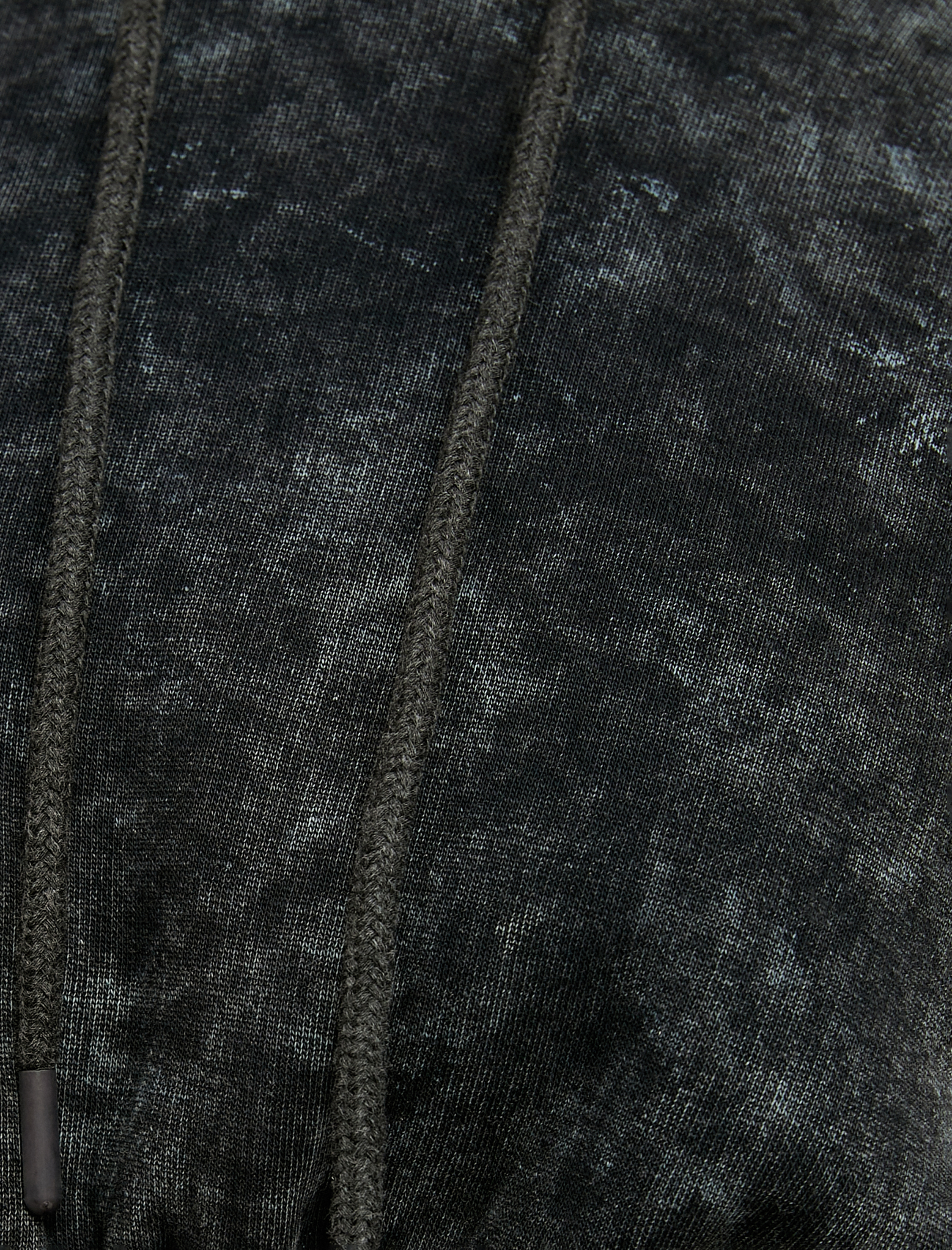   Şardonlu Batik Desenli Sweatshirt Bisiklet Yaka Korse Görünümlü