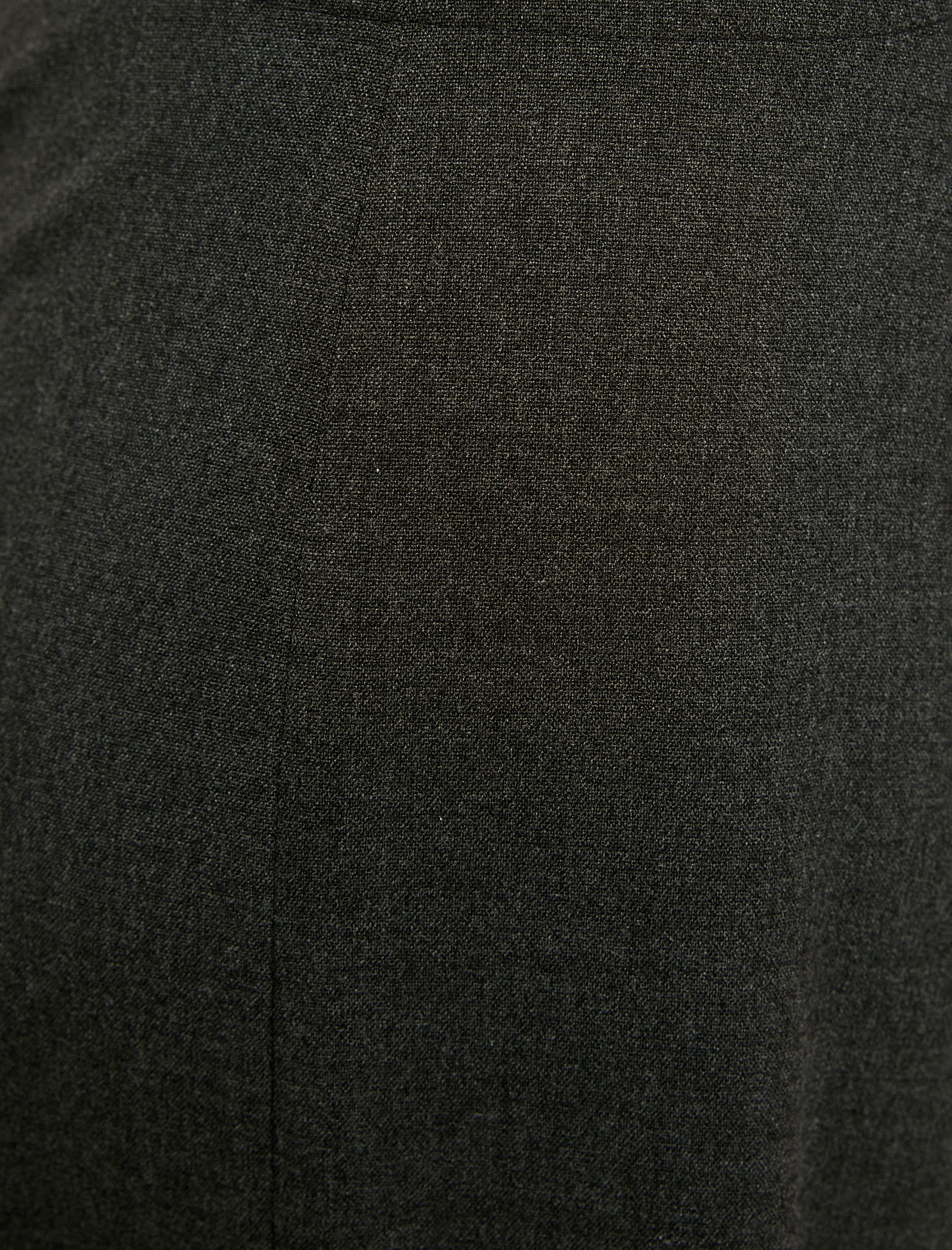   Düz Bol Paça Pencere Detaylı Pantolon Zincir Detaylı Cepli