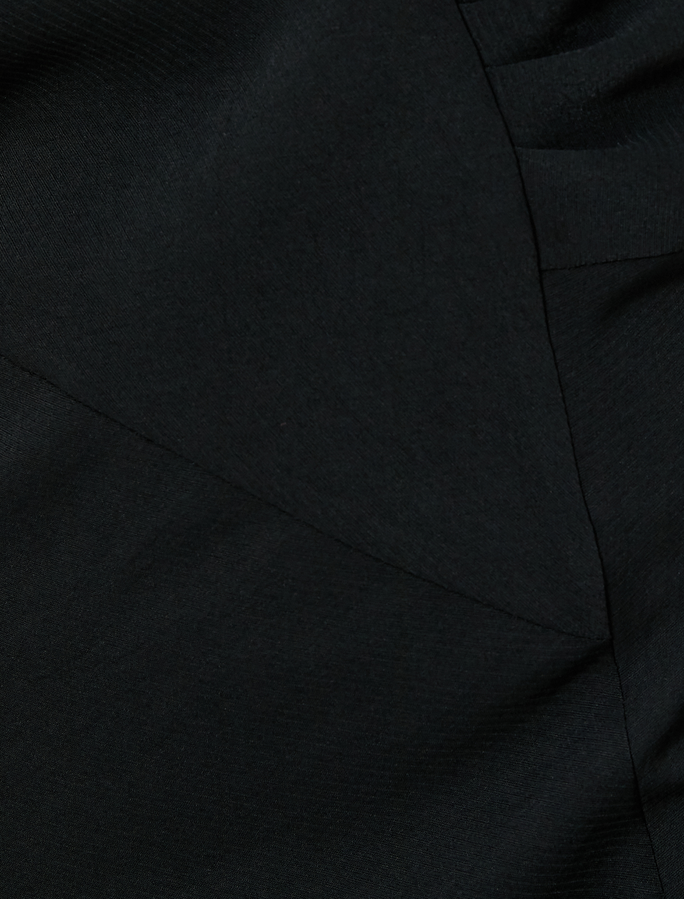   Uzun Kollu Midi Elbise Drapeli Yırtmaçlı Viskon