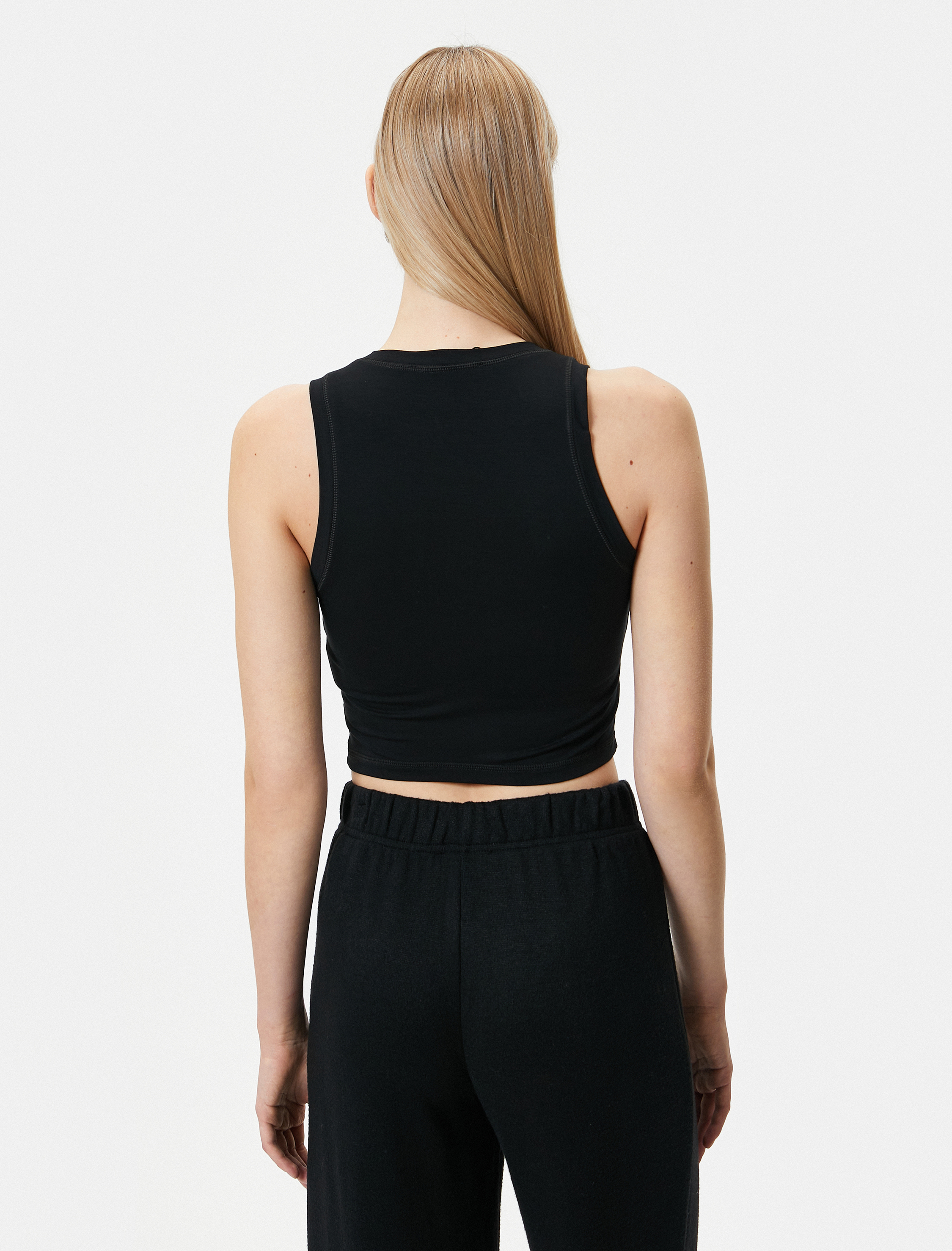   Atlet Pijama Üstü Halter Yaka Rahat Kesim