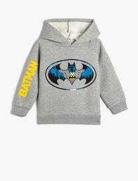 Batman Sweatshirt Lisanslı Uzun Kollu Şardonlu