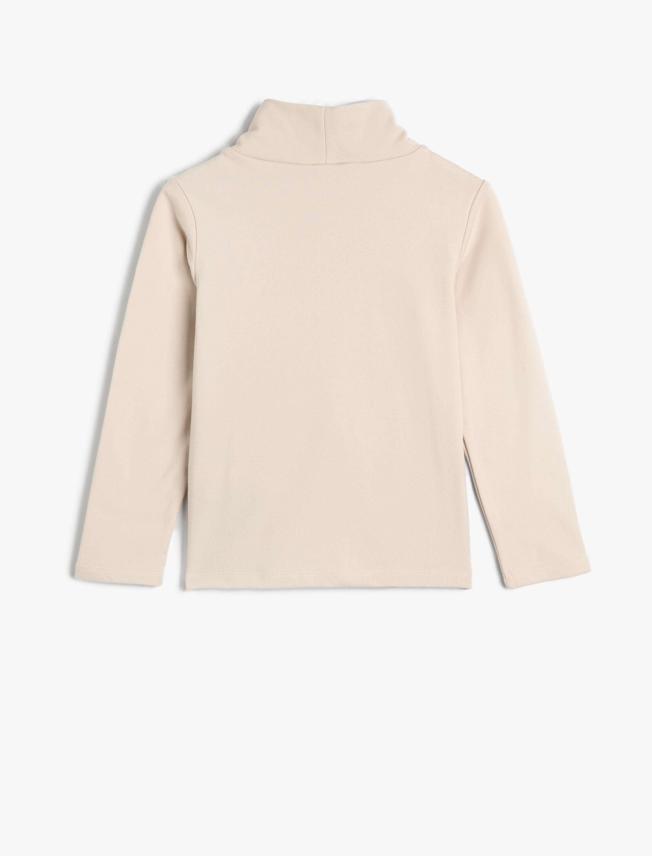  Kız Çocuk Basic Balıkçı Yaka Tişört Uzun Kollu