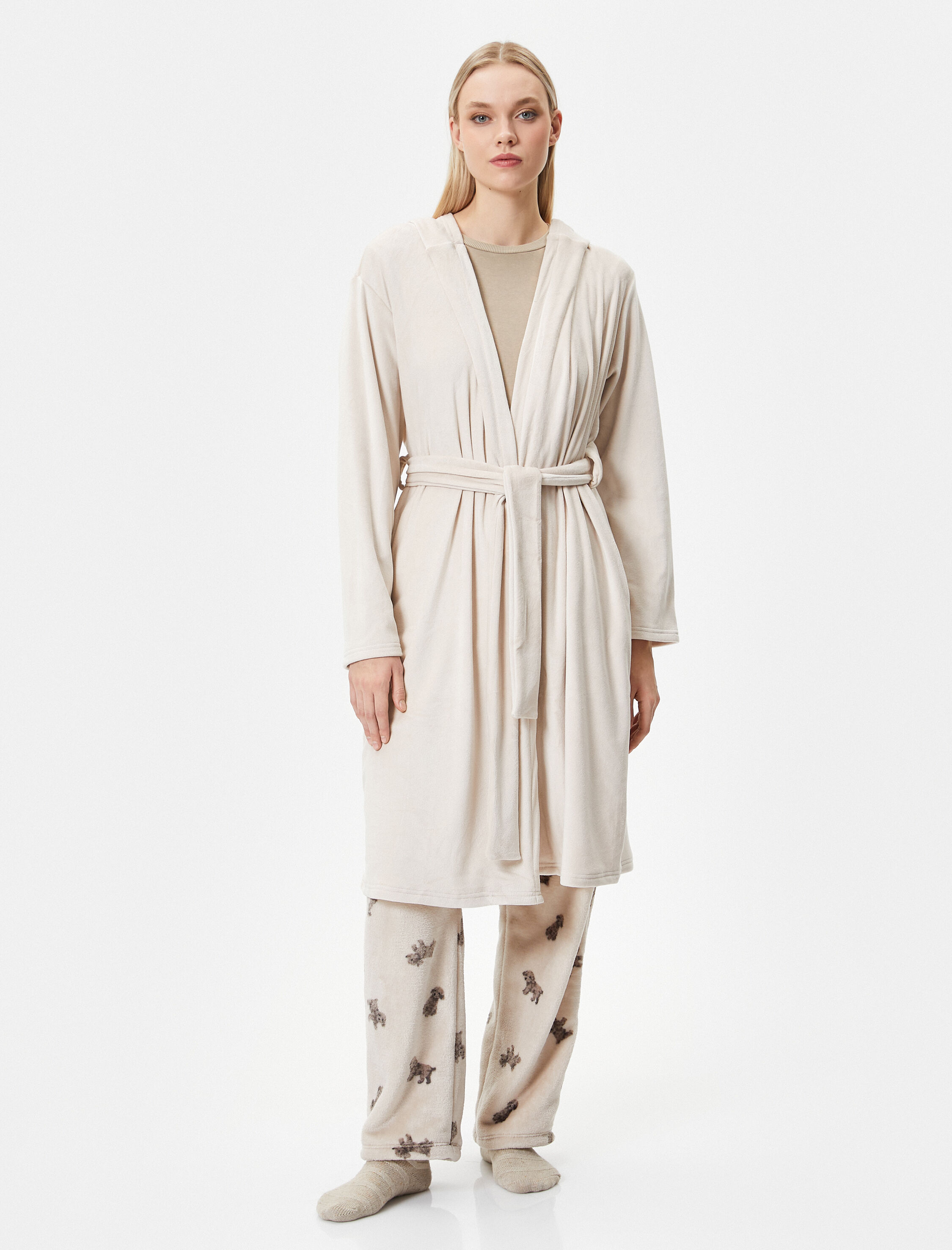   Polar Sabahlık Uzun Beli Kuşaklı Cepli