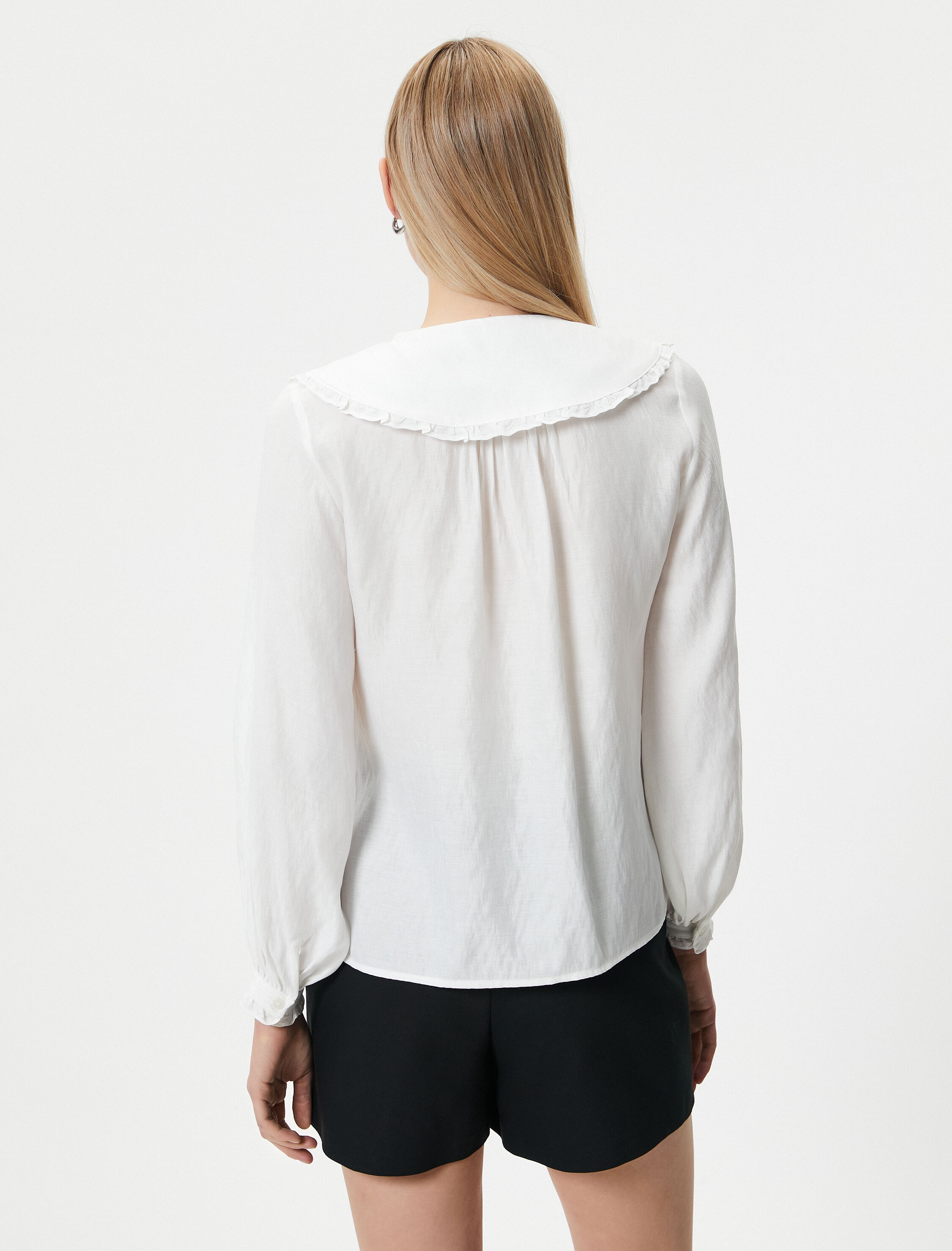   Bebe Yaka Gömlek Bağlama Detaylı Düğmeli