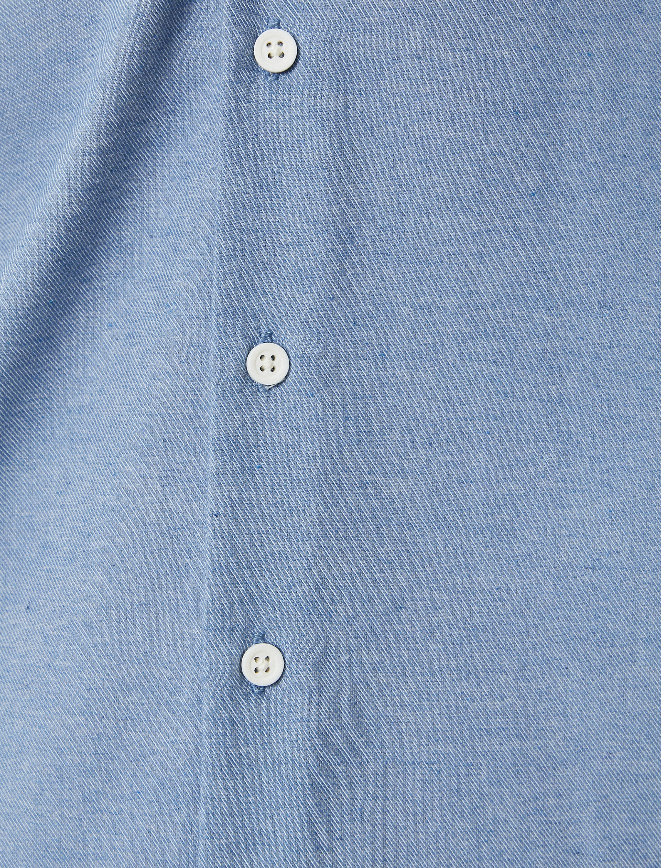   Slim Fit Gömlek Klasik Yaka Uzun Kollu Düğmeli