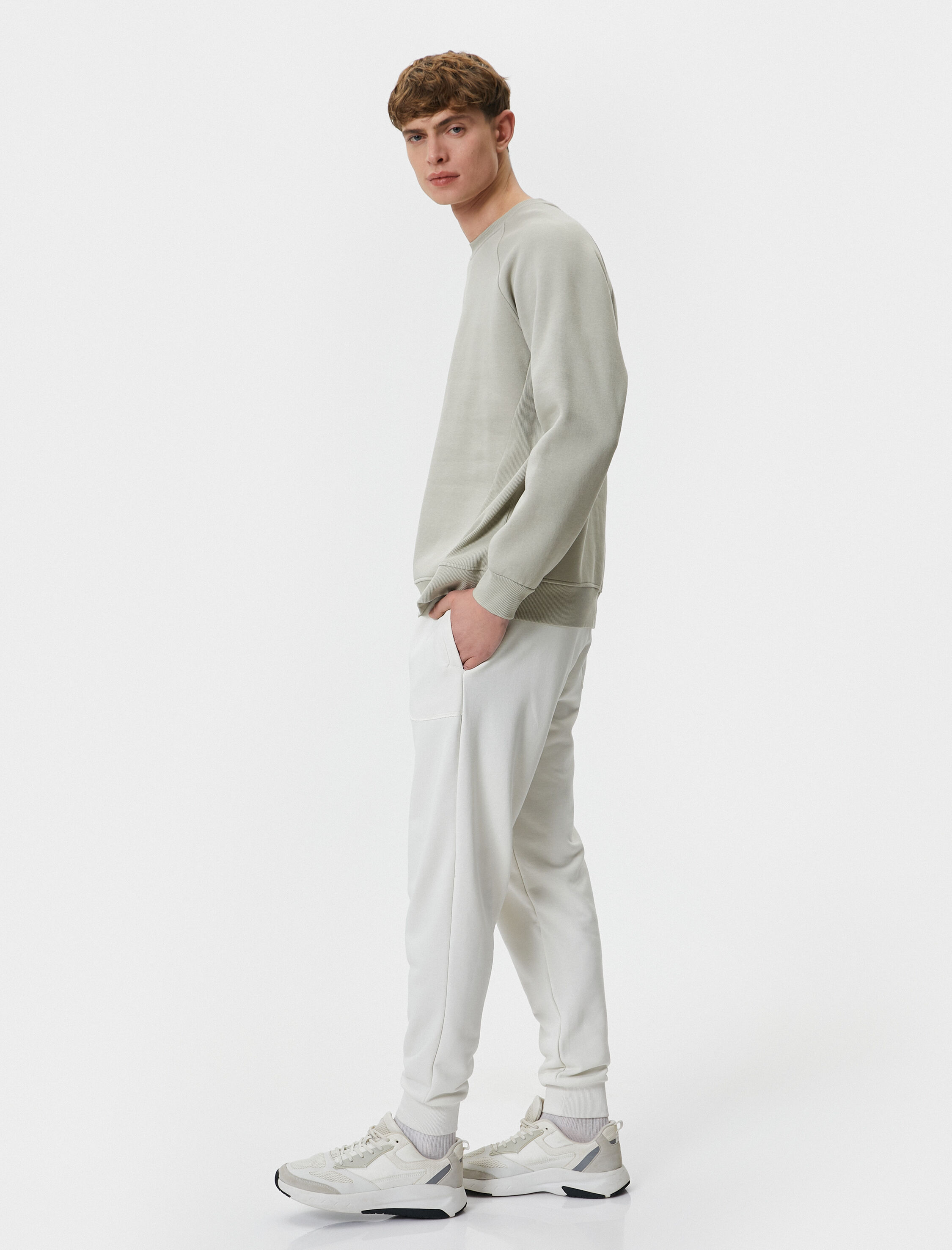   Jogger Eşofman Altı Beli Bağcıklı Cep Detaylı