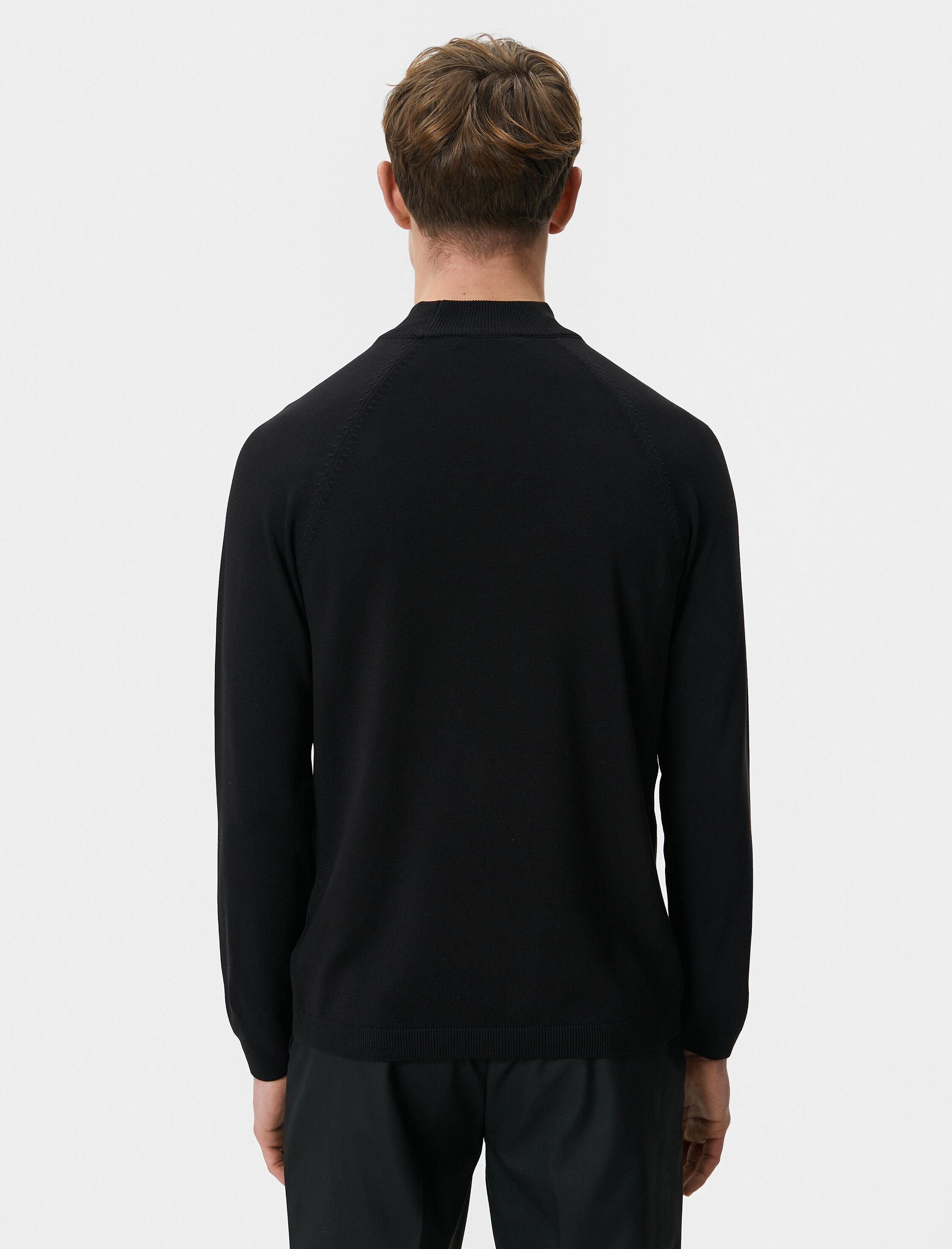   Yarım Balıkçı Yaka Kazak Slim Fit Triko Uzun Kollu