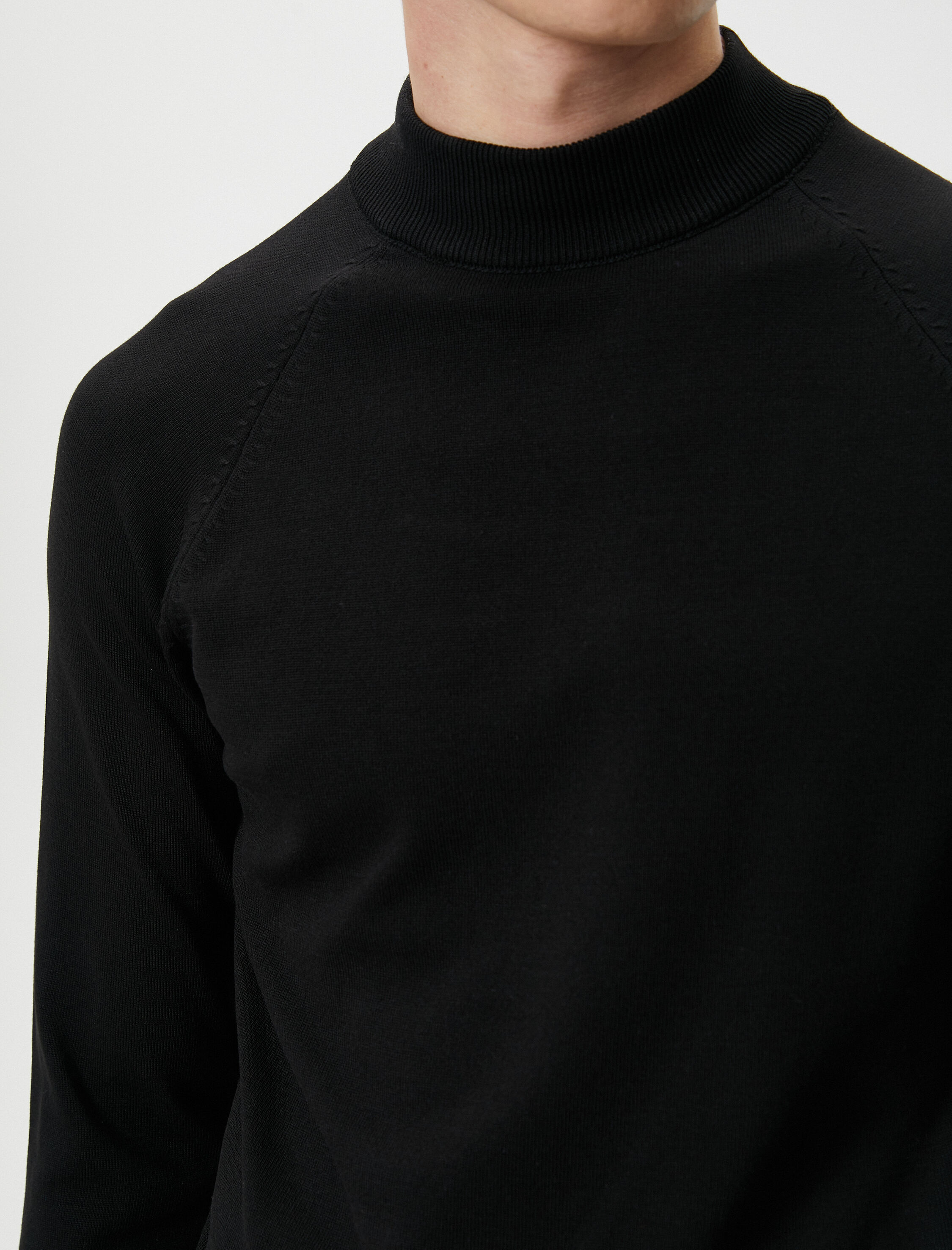   Yarım Balıkçı Yaka Kazak Slim Fit Triko Uzun Kollu