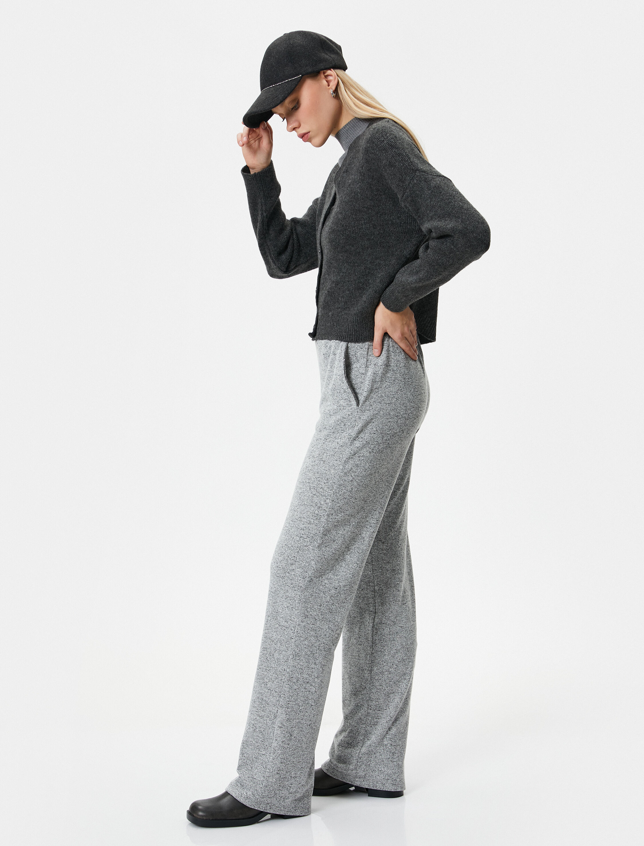   Koton X Şahika Ercümen - Beli Bağcıklı Düz Paça Pantolon