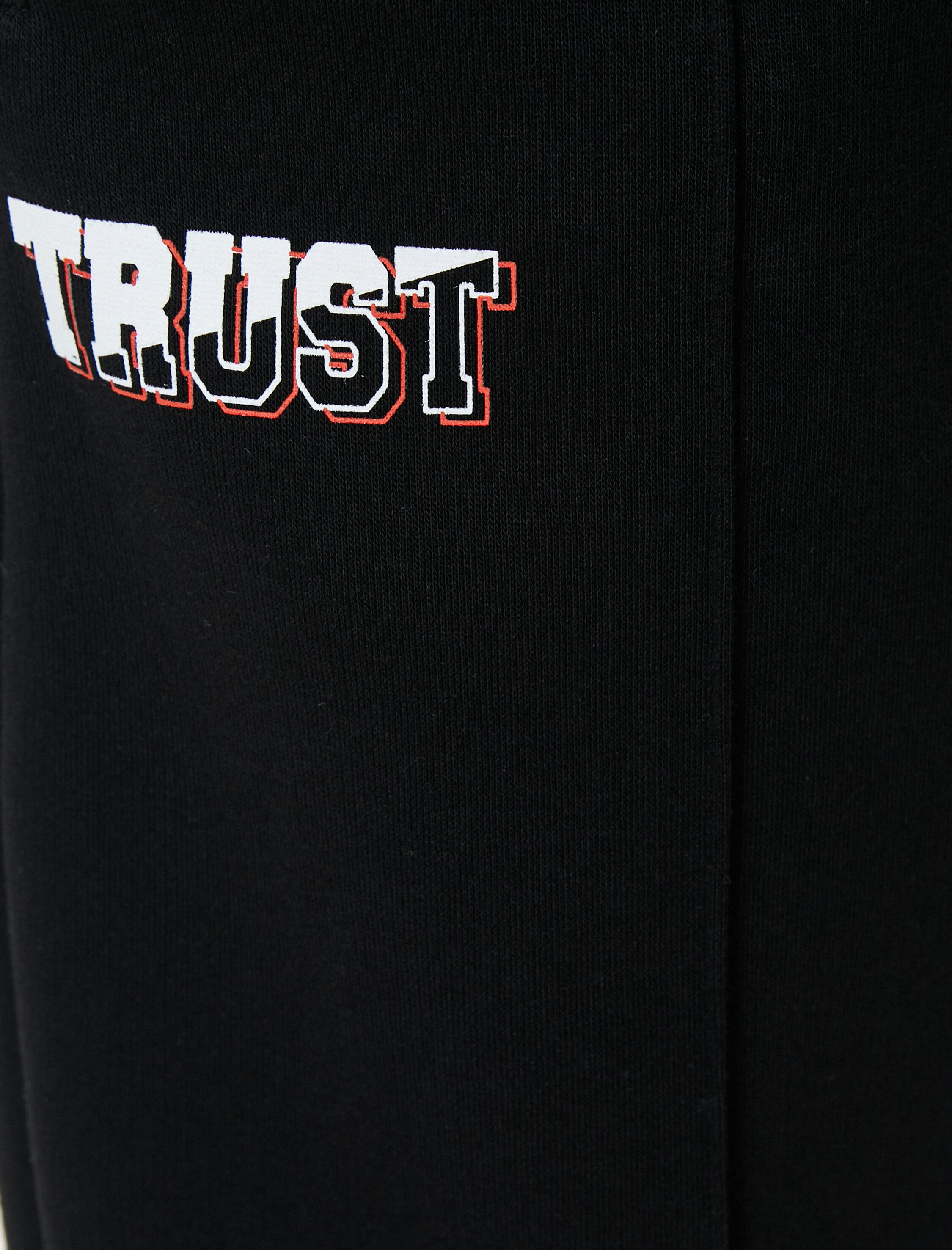   Jogger Eşofman Altı Slogan Baskılı Beli Bağcıklı Cepli Şardonlu