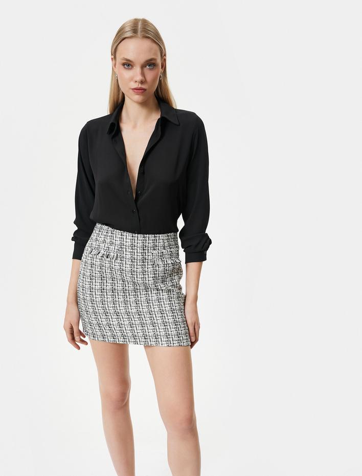  Mini Tüvit Etek Normal Bel