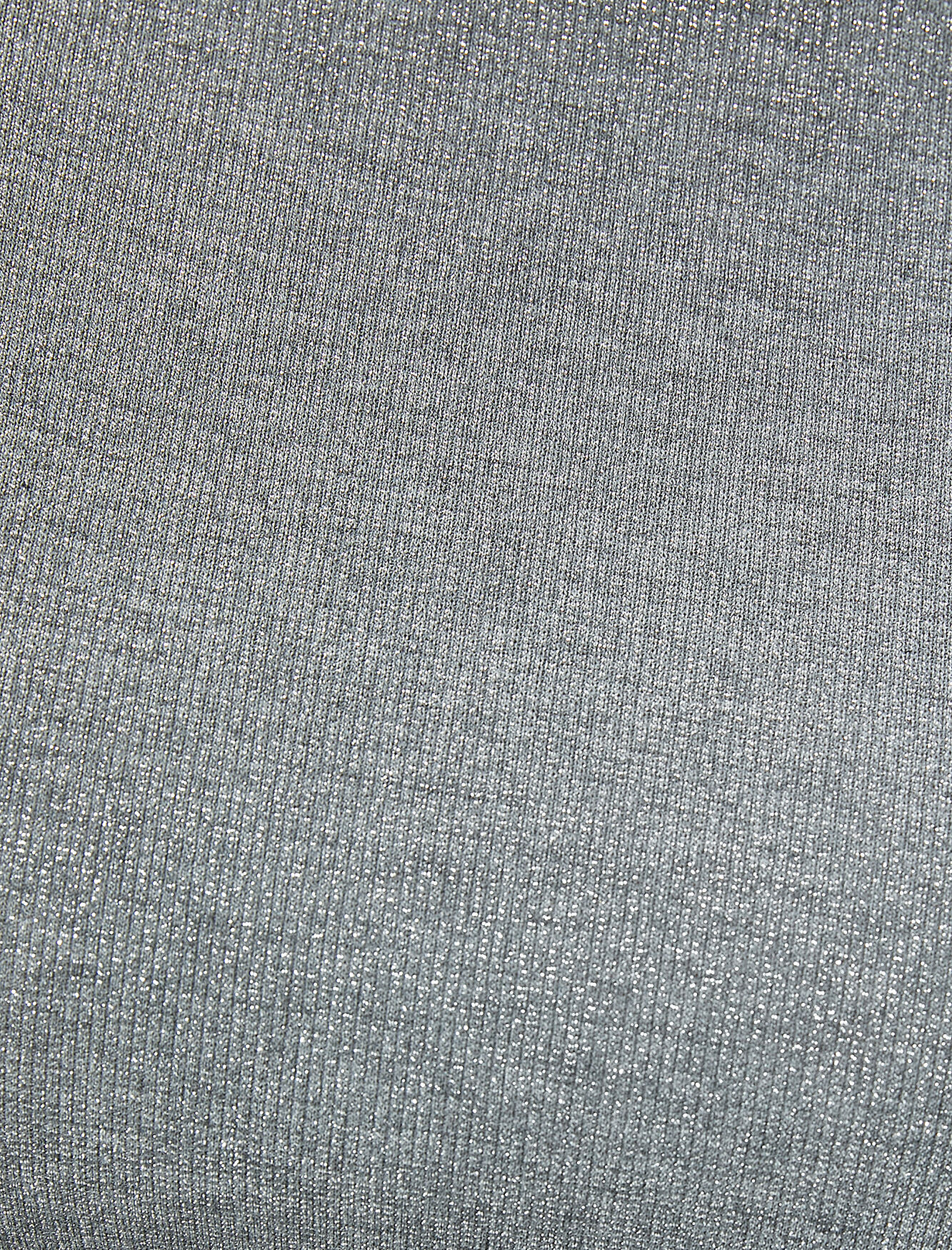   Parıltılı Metalik Balıkçı Yaka Tişört Dar Kalıp Uzun Kollu