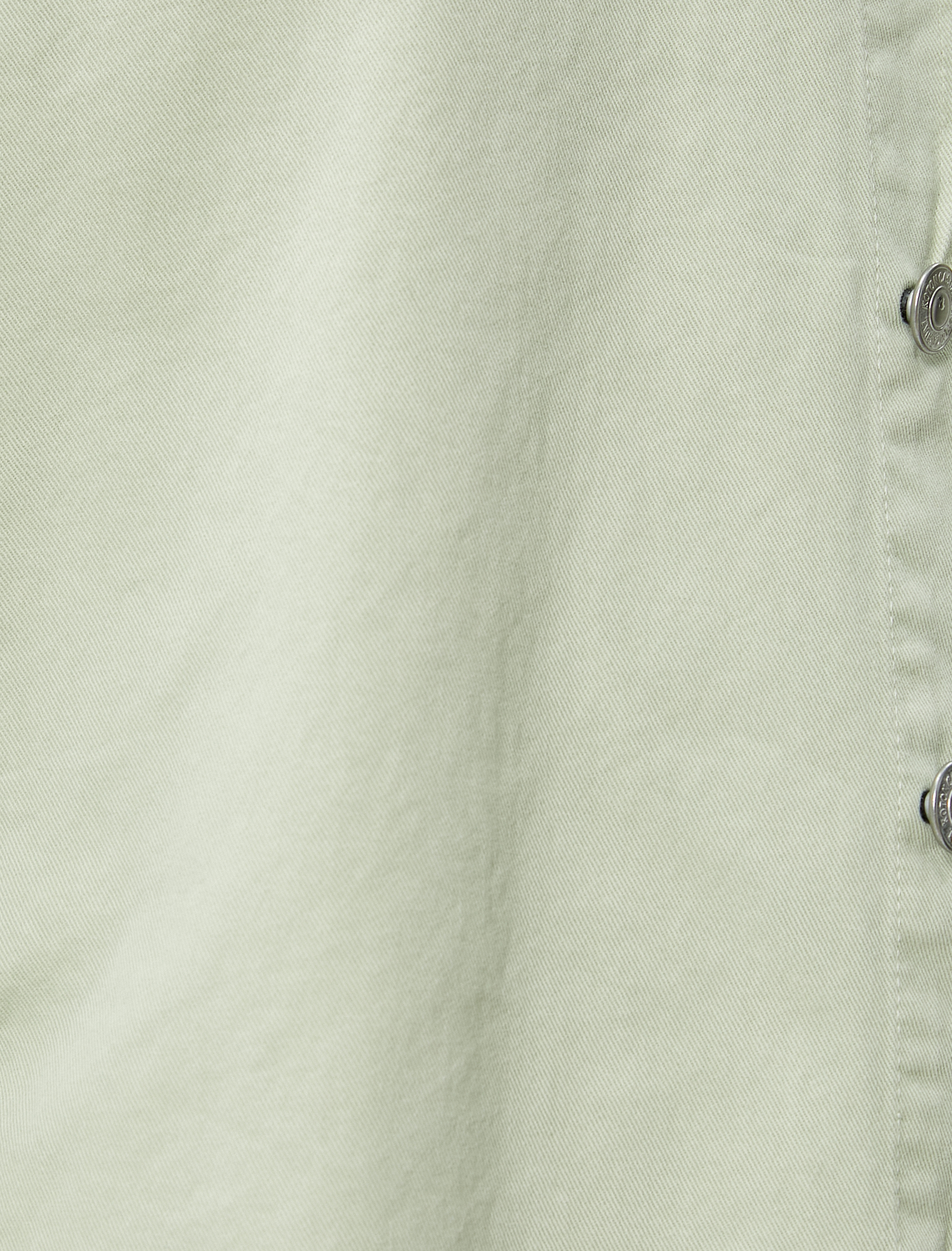   Kanvas Gömlek Klasik Yaka Cep Detaylı Düğmeli Etiket Baskılı Pamuklu