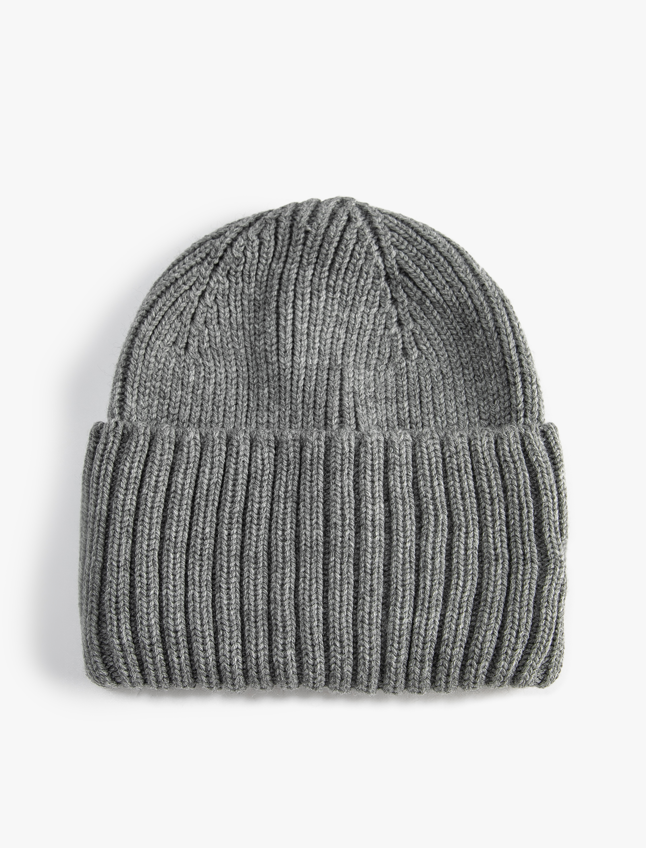  Kadın Lastikli Örgü Bere Kenarları Geniş Katlı