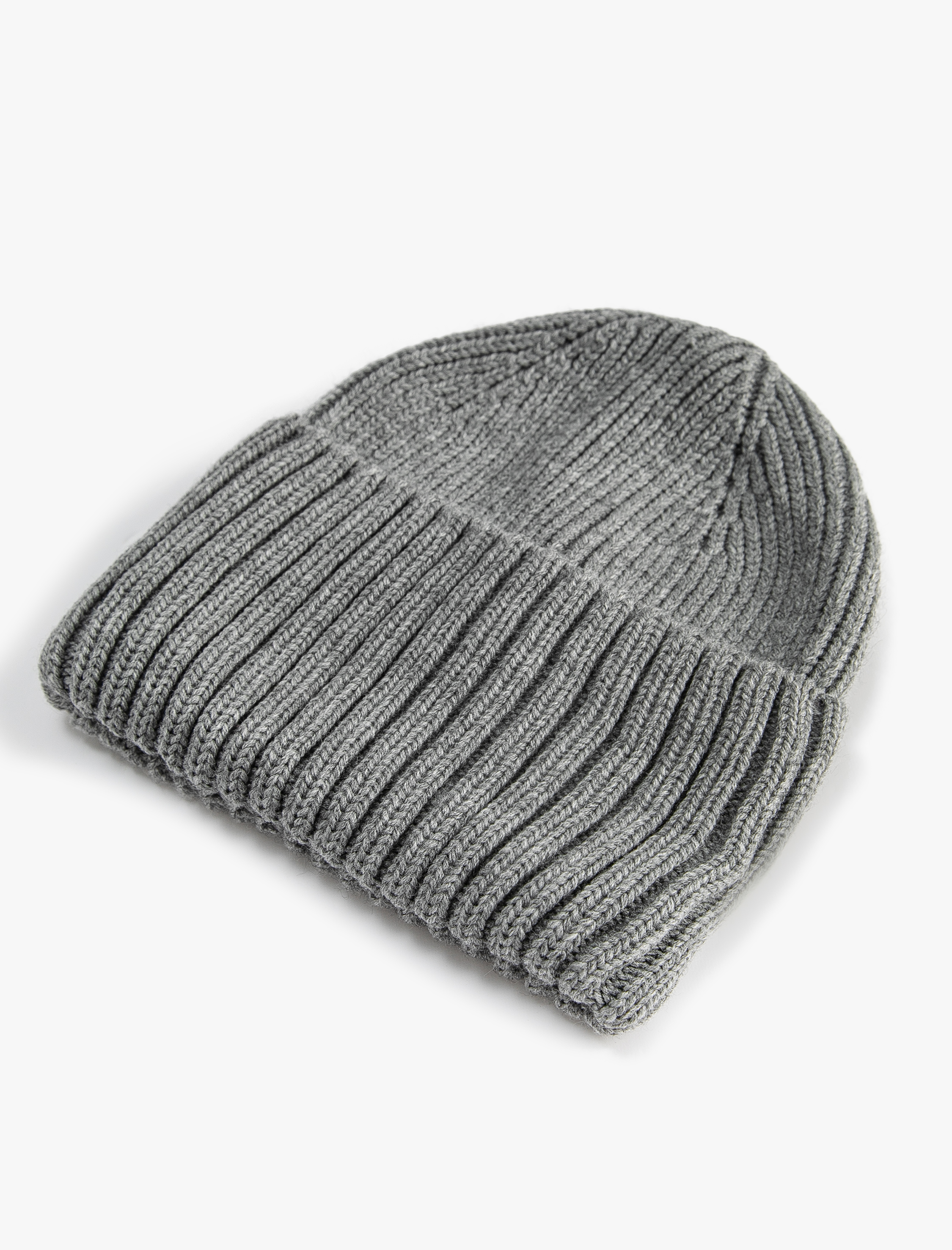  Kadın Lastikli Örgü Bere Kenarları Geniş Katlı