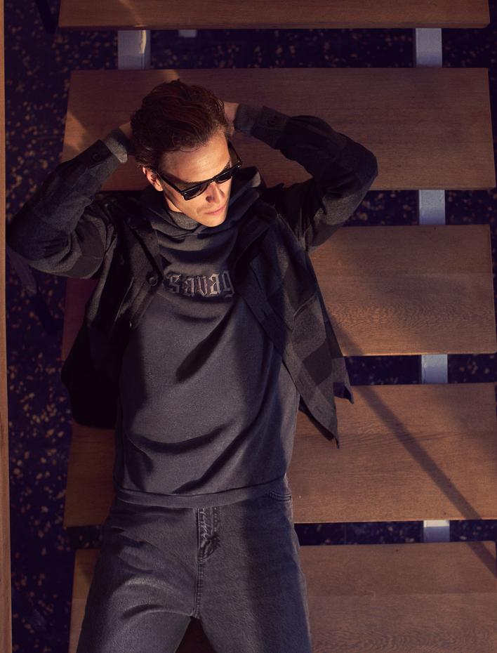  Oduncu Gömleği Düğmeli Cep Detaylı Klasik Yaka Uzun Kollu