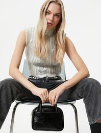 El Çantası Tote Suni Deri Tutma Saplı