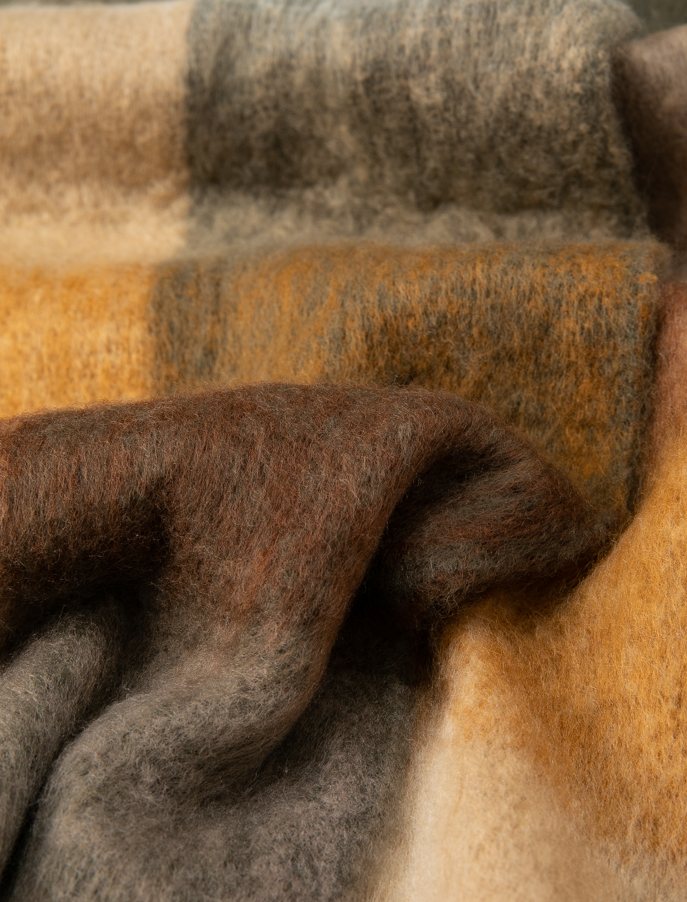  Kadın Ekose Uzun Atkı Püsküllü Yumuşak Dokulu