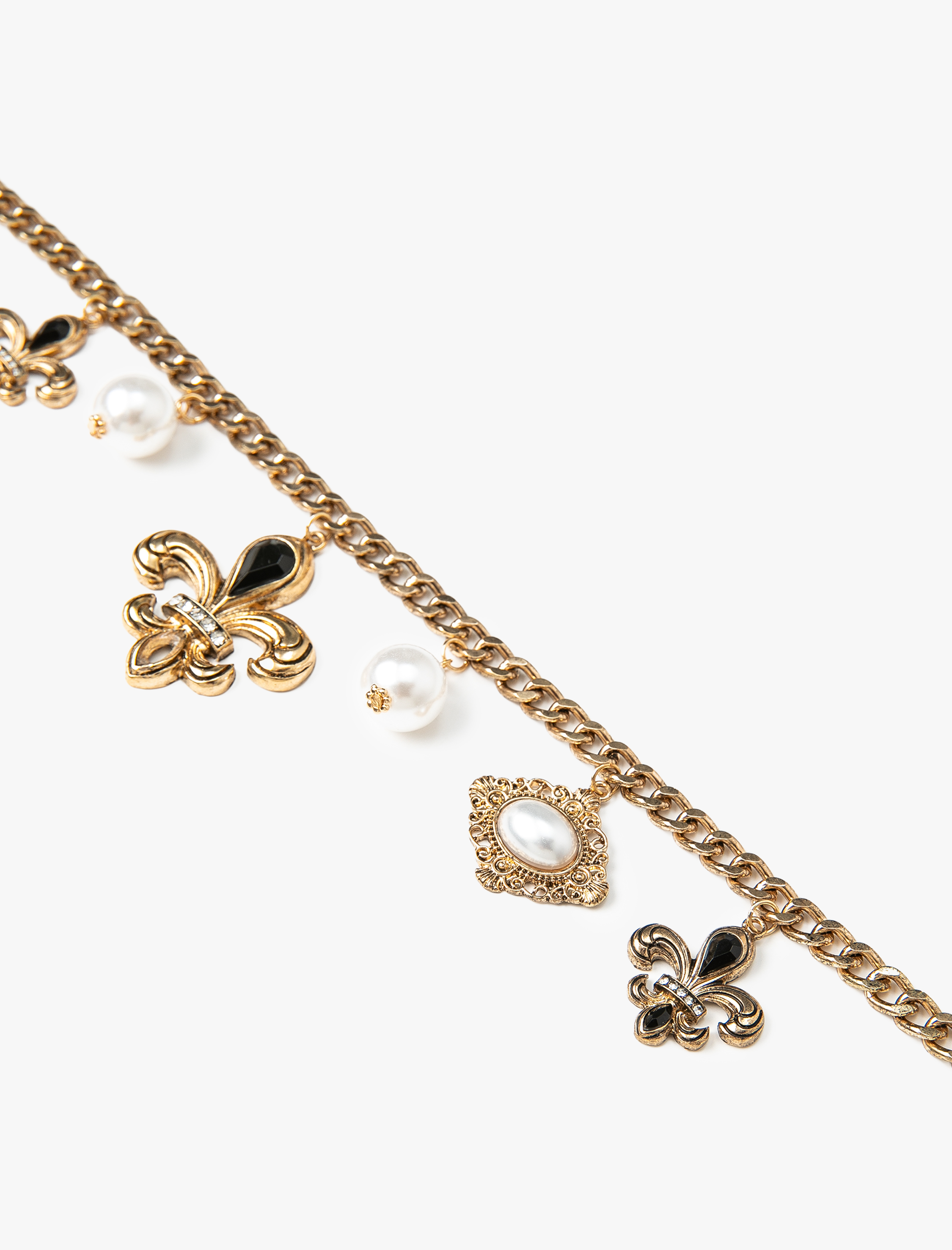  Kadın İncili Çoklu Charm Detaylı Kolye - Melis Ağazat X Koton