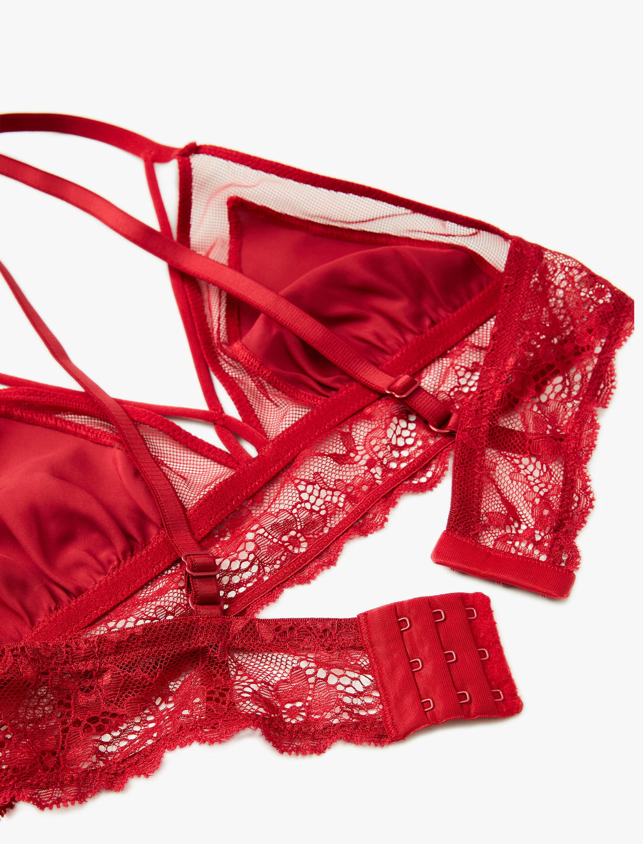 Dantelli Bralet Sütyen Balensiz Dolgusuz Kapsız Yılbaşı Temalı