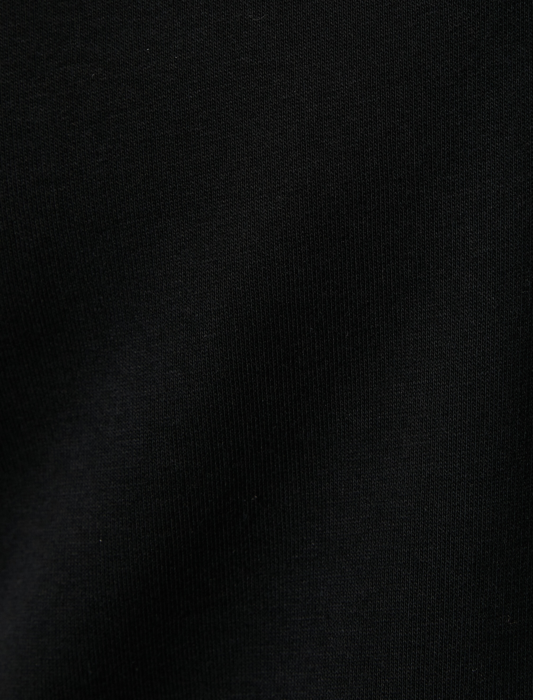   Yarım Fermuarlı Sweatshirt Basic Dik Yaka Ribanalı Uzun Kollu Şardonlu