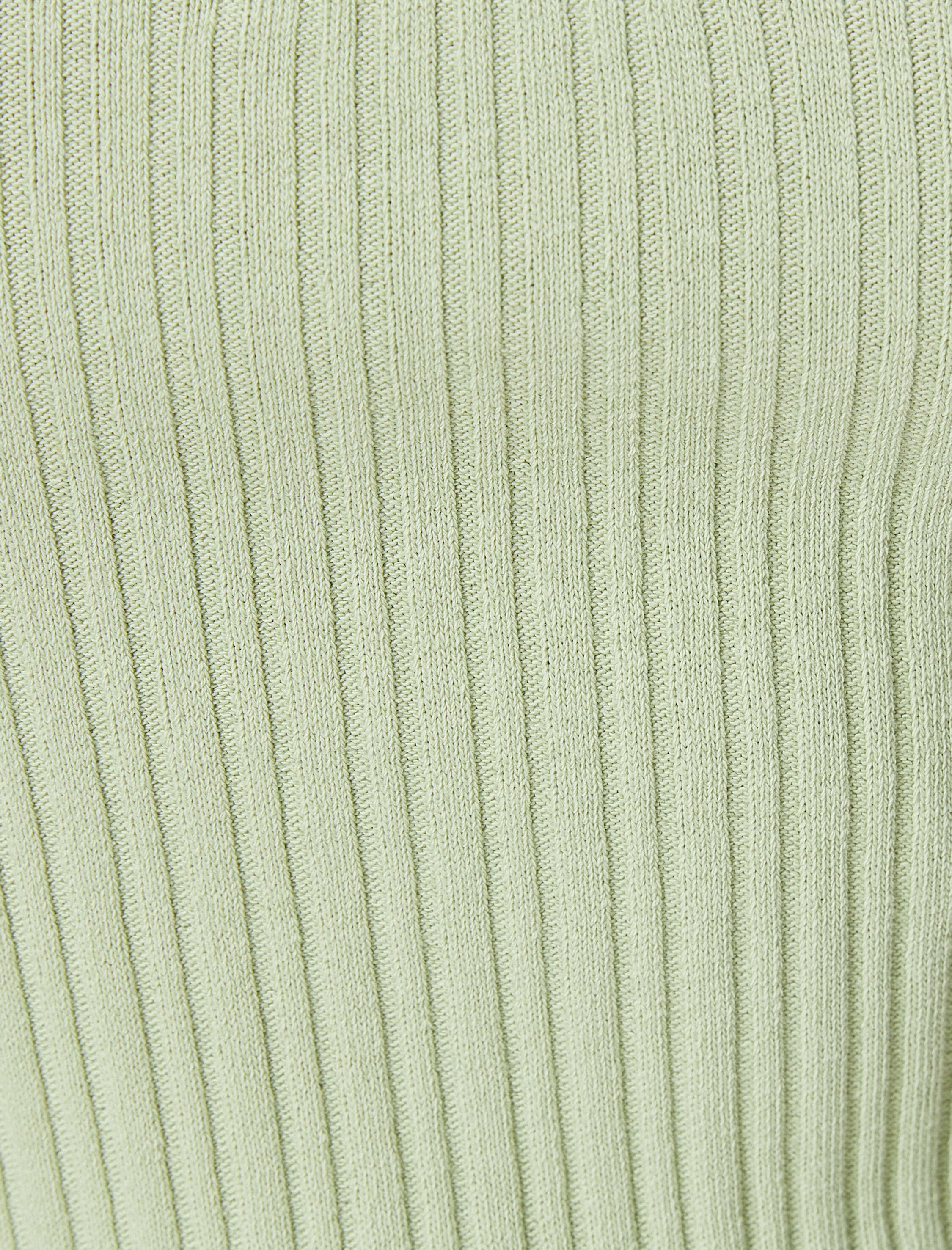   Polo Yaka Crop Tişört Kısa Kollu Ribanalı Pamuklu