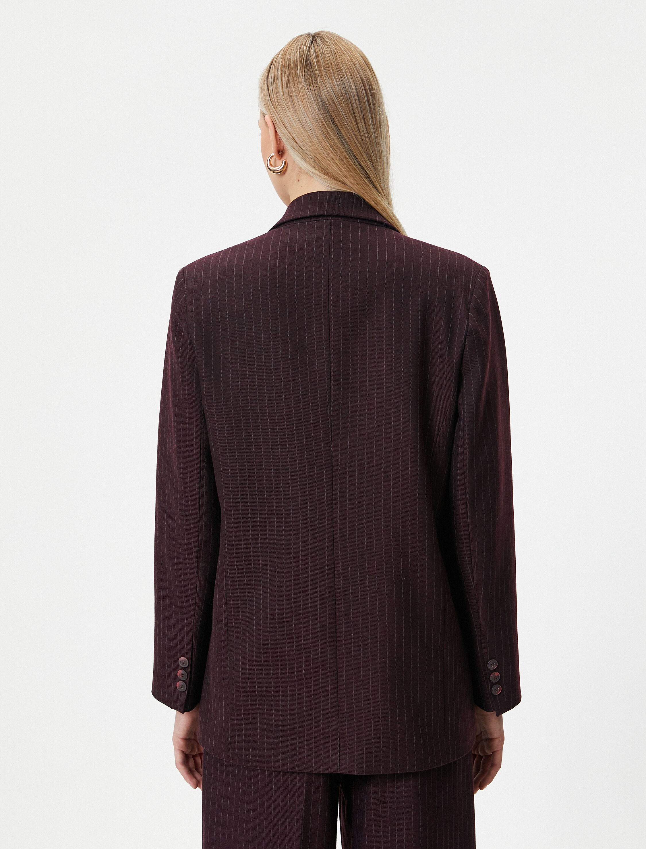   Oversize Blazer Ceket Cepli Düğmeli