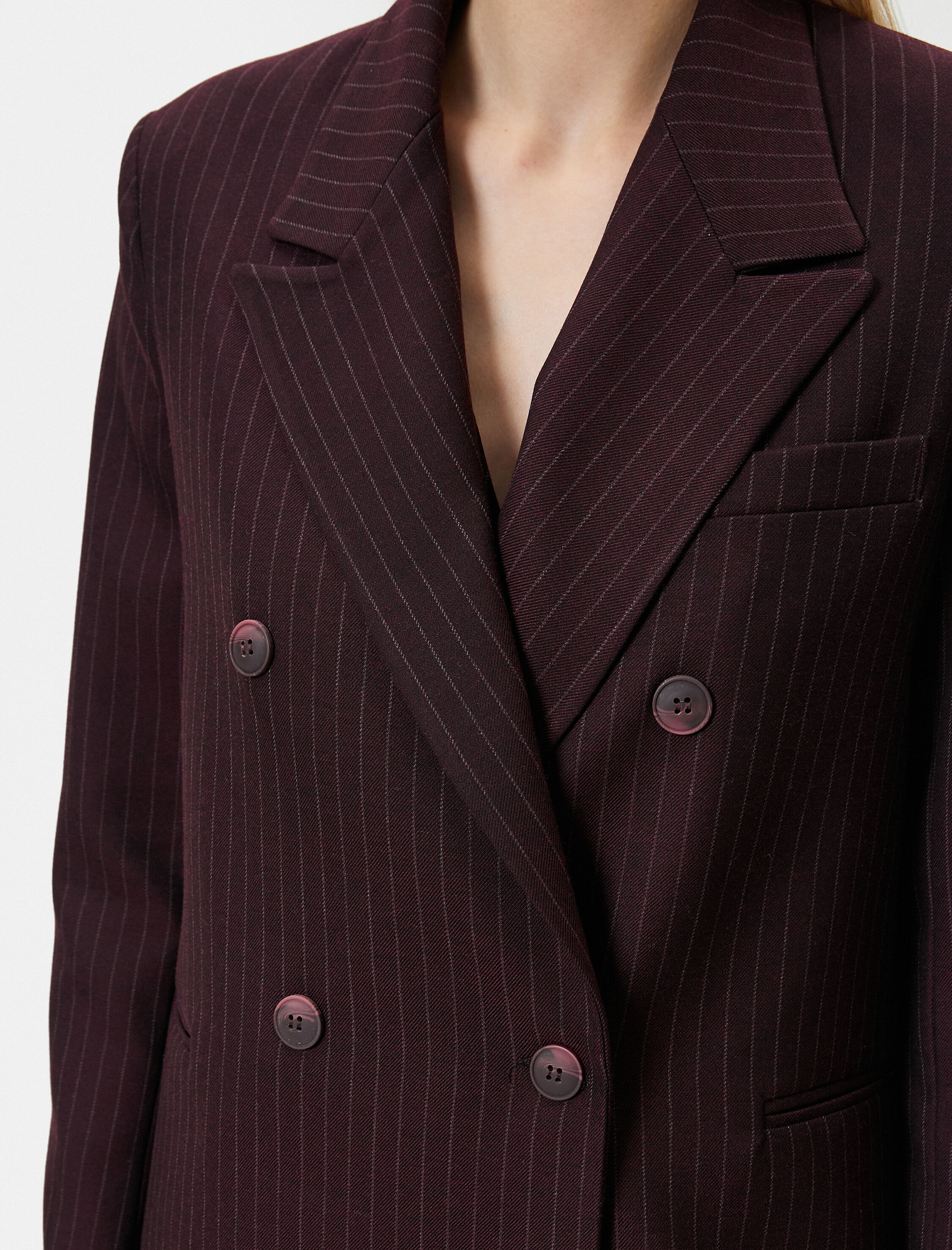   Oversize Blazer Ceket Cepli Düğmeli