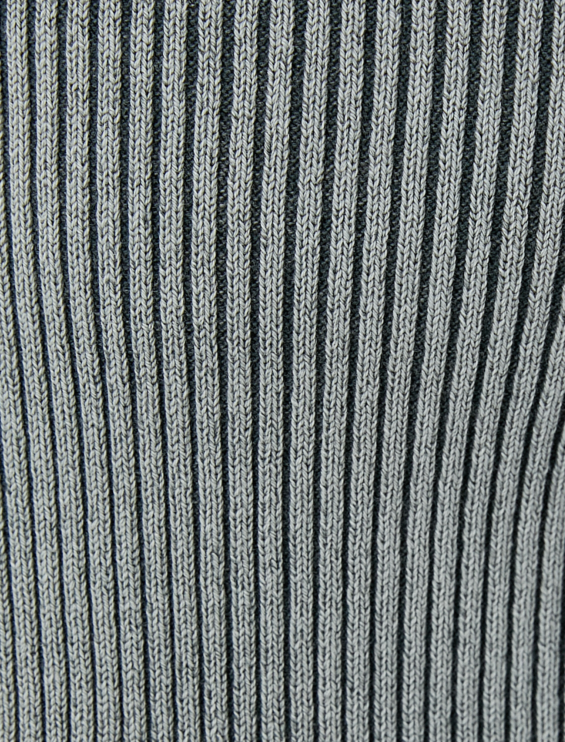   Yıkamalı Triko Kazak Bisiklet Yaka Dokulu Pamuklu