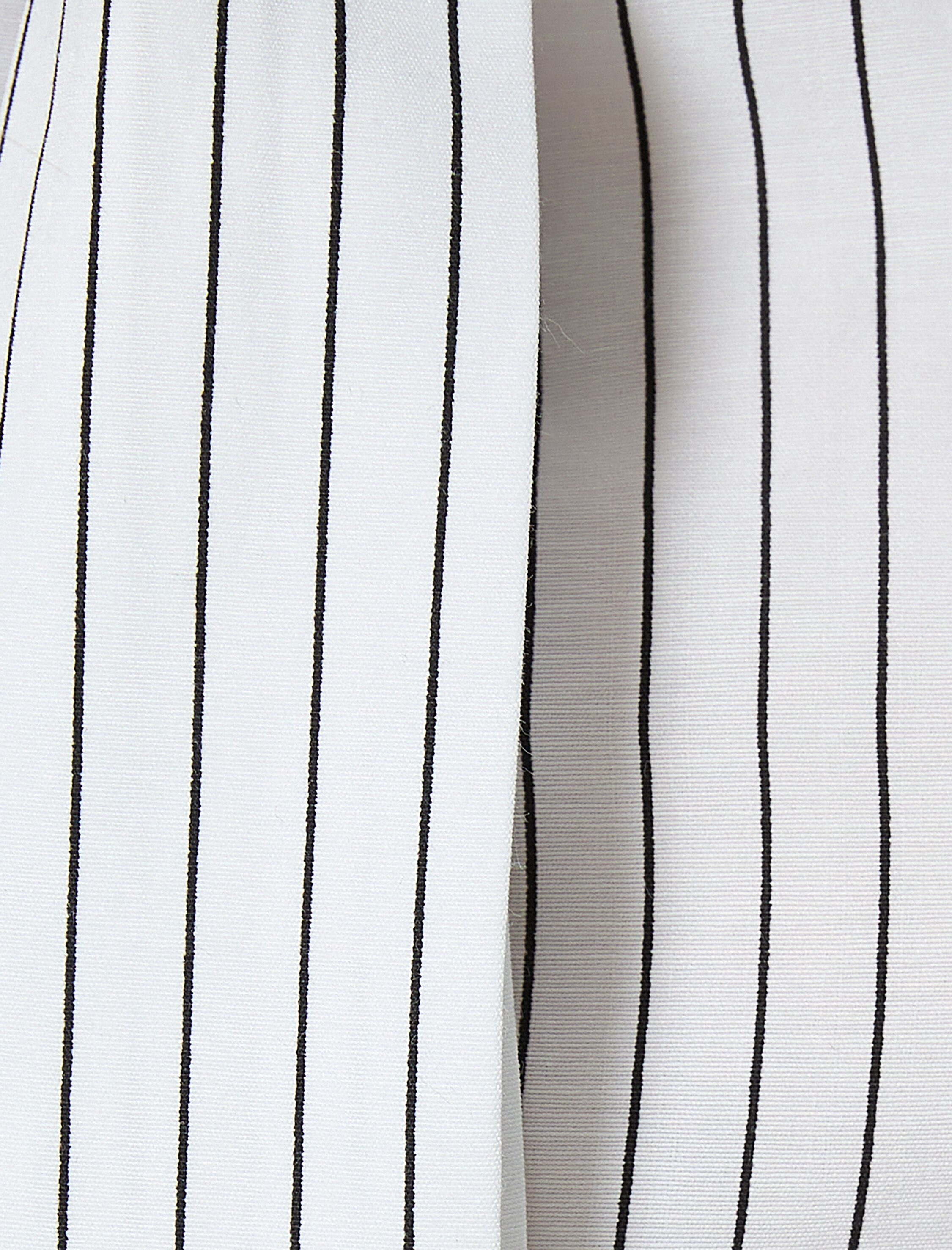   Crop Gömlek Uzun Kollu Kravat Detaylı Klasik Yaka Pamuk Karışımlı