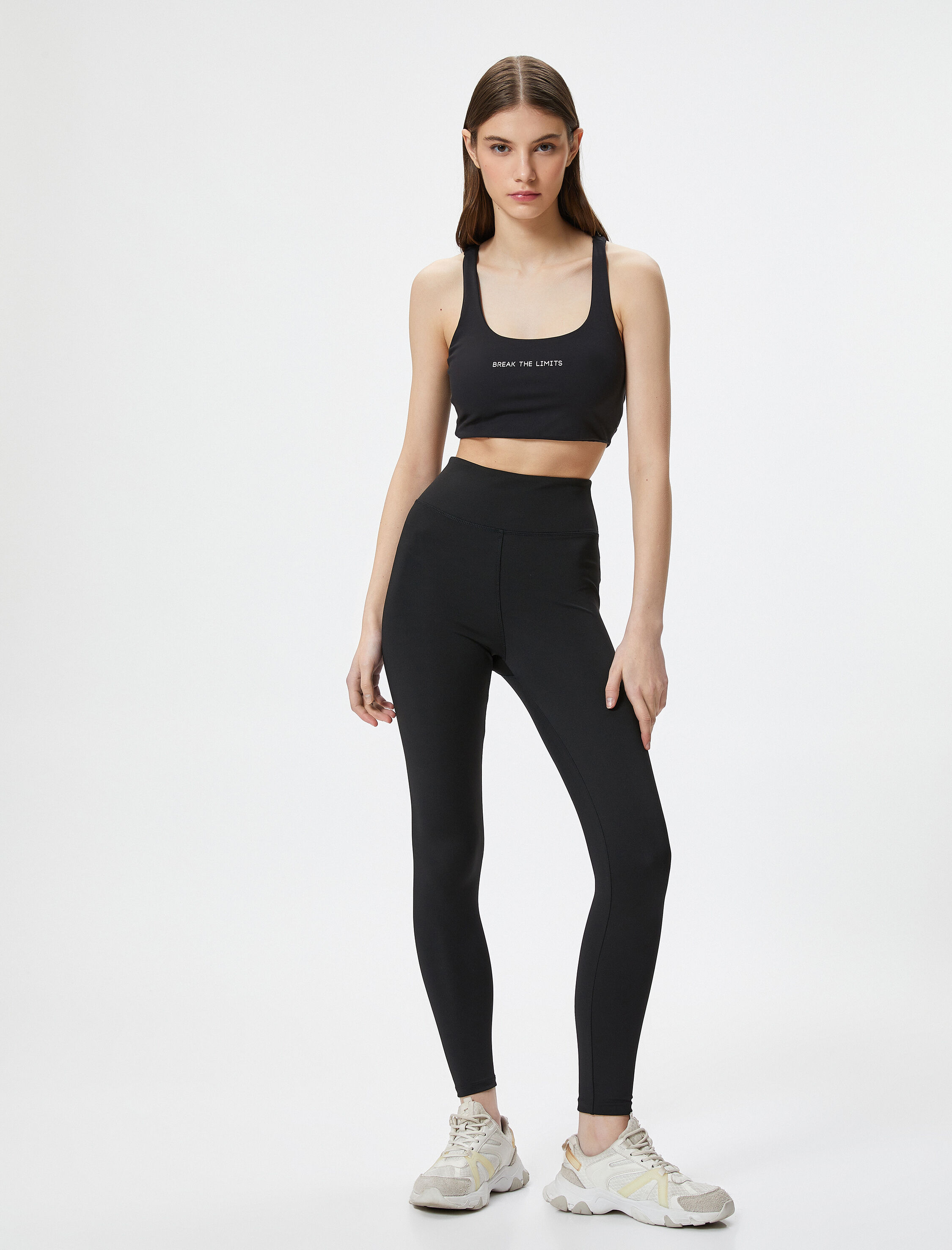   Spor Tayt Yüksek Bel Skinny