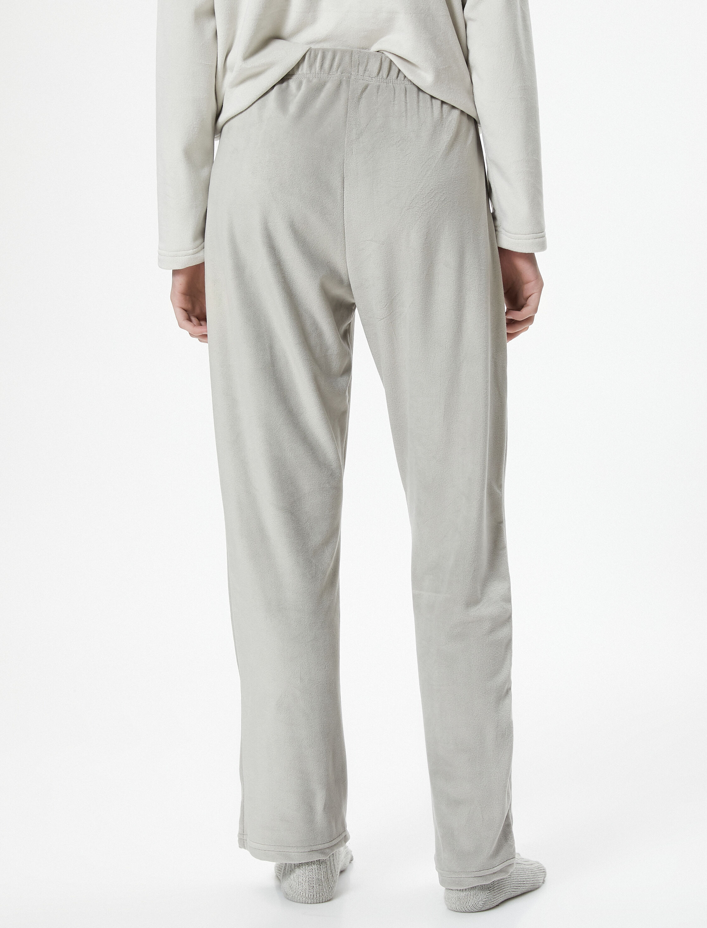   Polar Pijama Altı Nakışlı Beli Lastikli