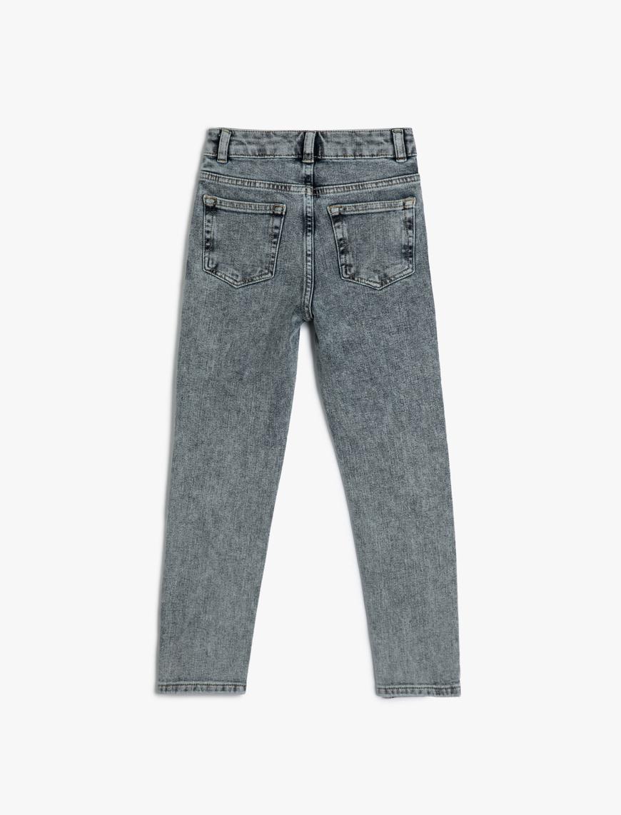  Erkek Çocuk Dar Paça Kot Pantolon - Skinny Jean