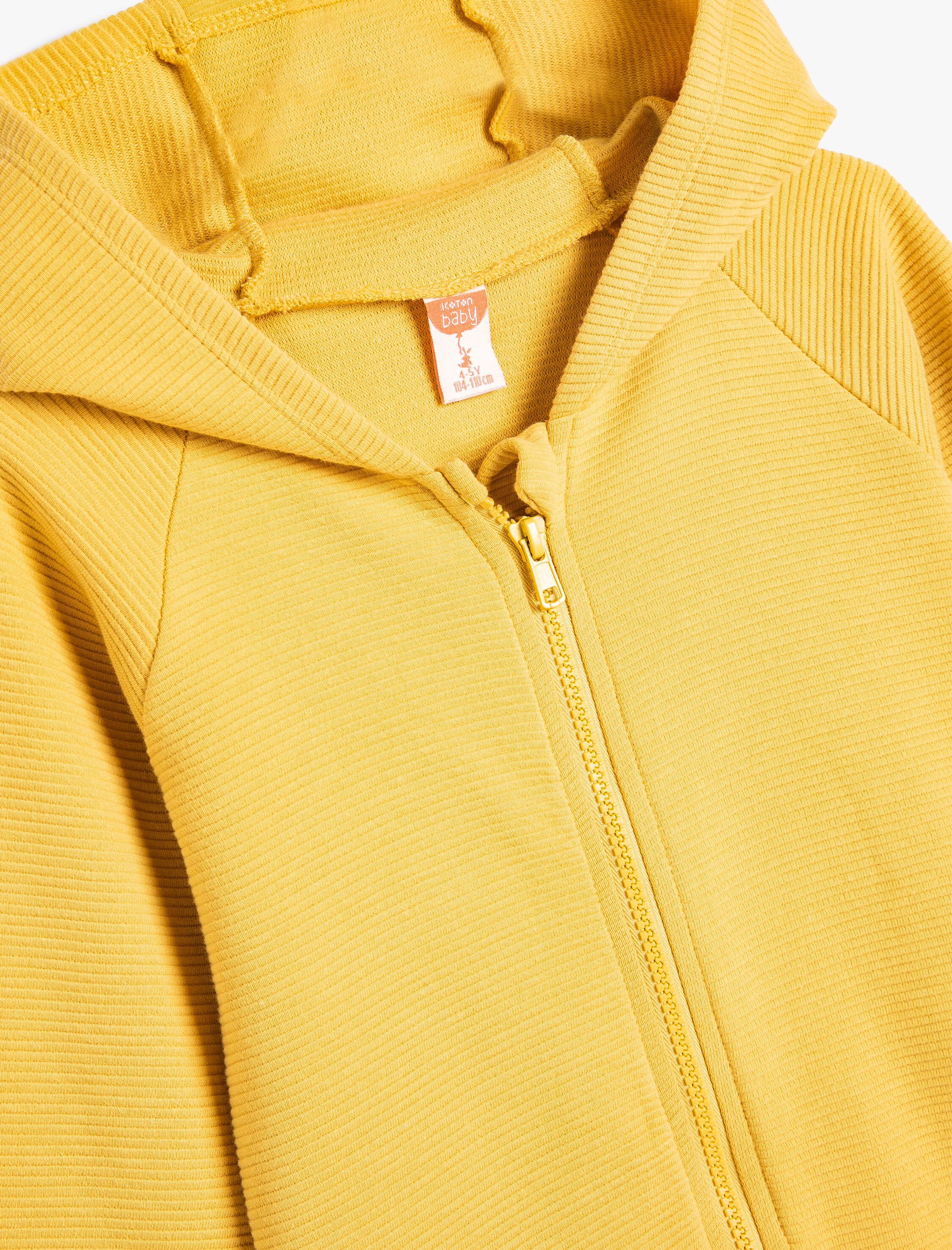  Erkek Bebek Basic Kapşonlu Sweatshirt Fermuarlı Uzun Kollu Pamuklu