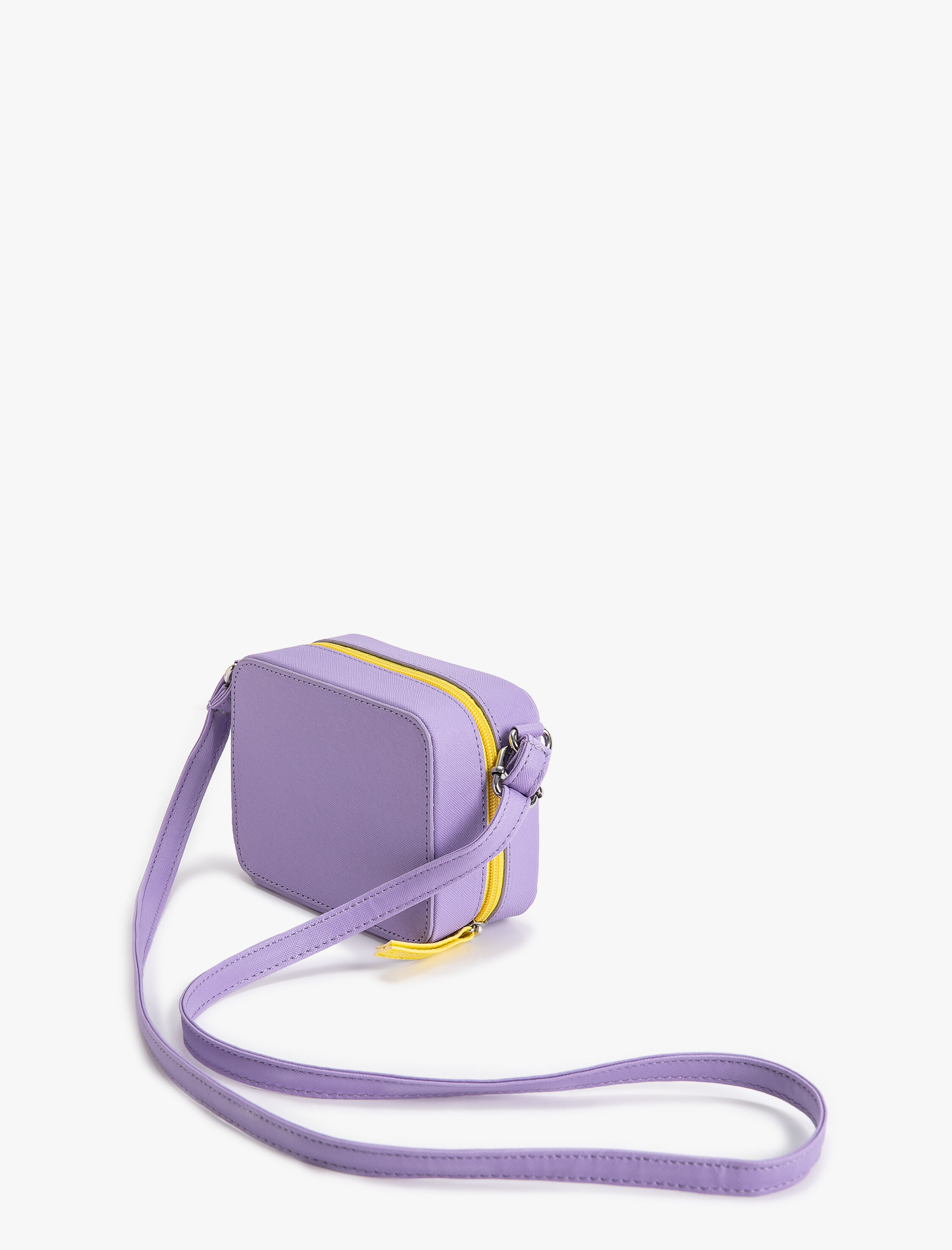  Kız Çocuk Mini Çapraz Askılı Çanta Kalp Aplikeli