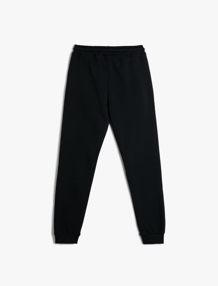 Erkek Çocuk Basic Jogger Eşofman Altı Şardonlu Cepli Beli Bağlamalı